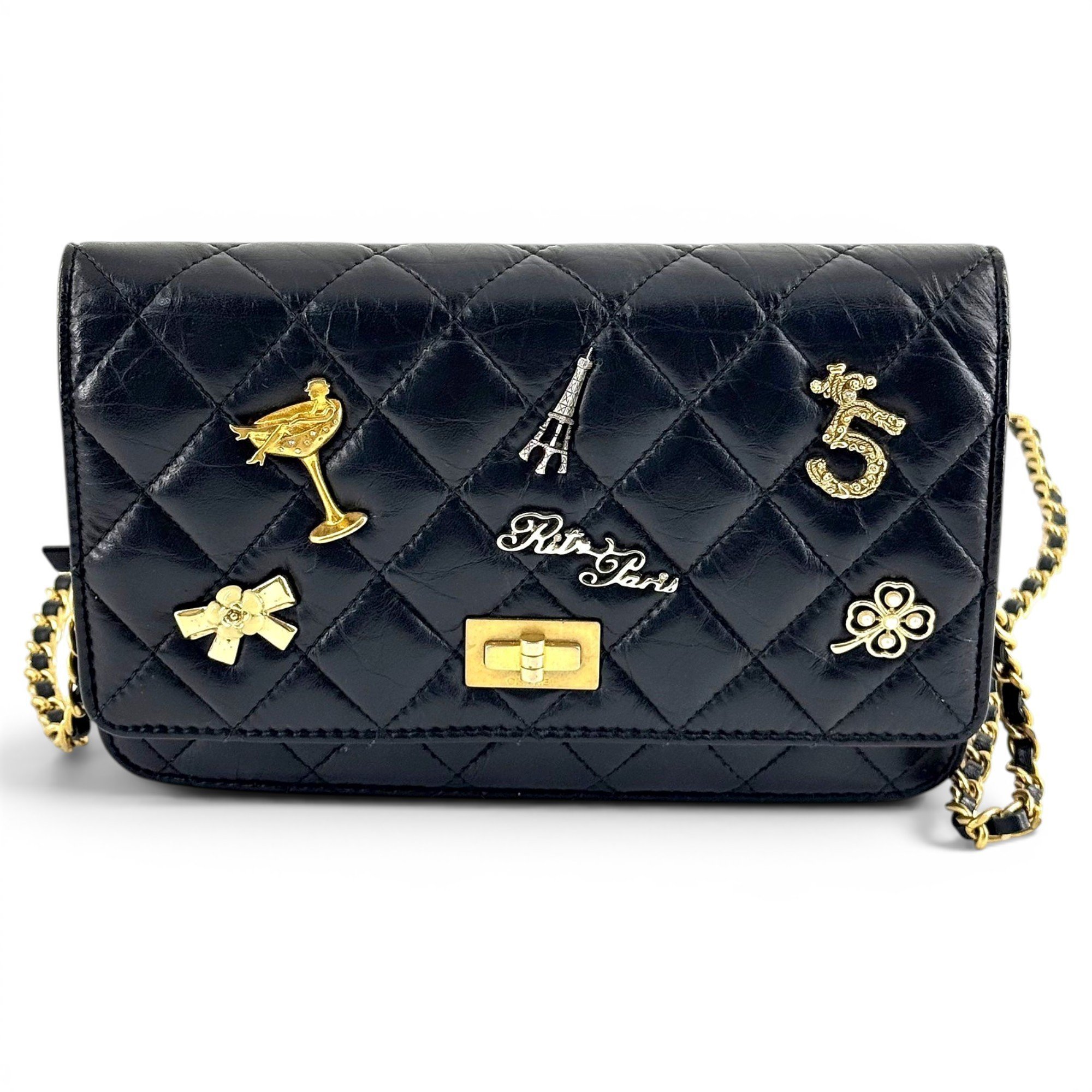 Wallet On Chain 2.55 leather crossbody bag