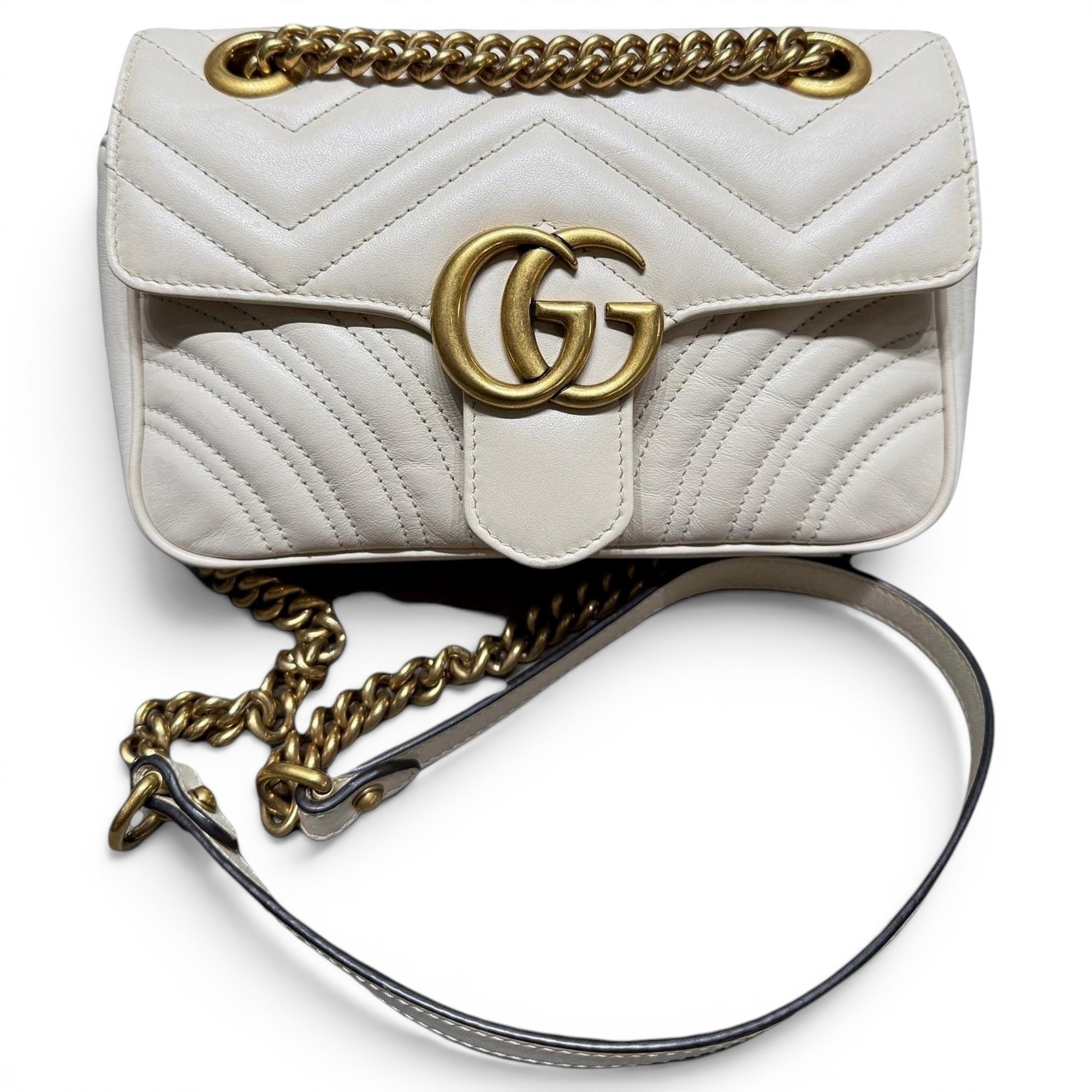 GG Marmont Flap leather handbag