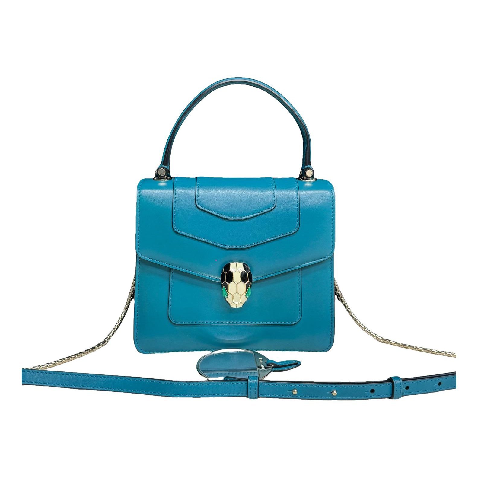 Serpenti leather handbag