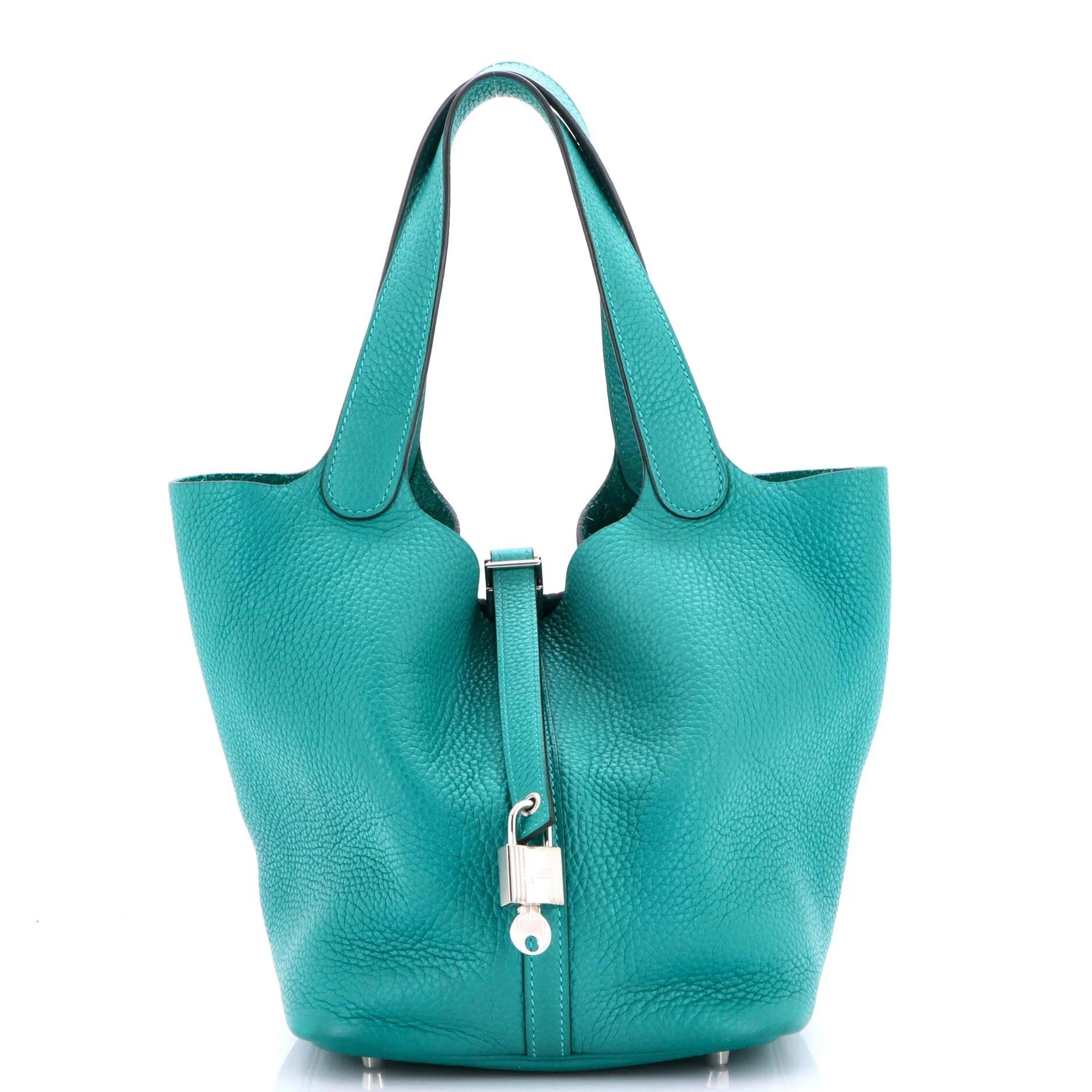 Picotin leather handbag