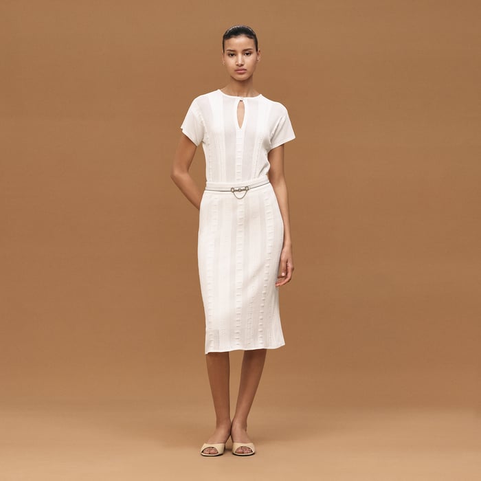 Blanc Céramique Short-sleeve Sweater