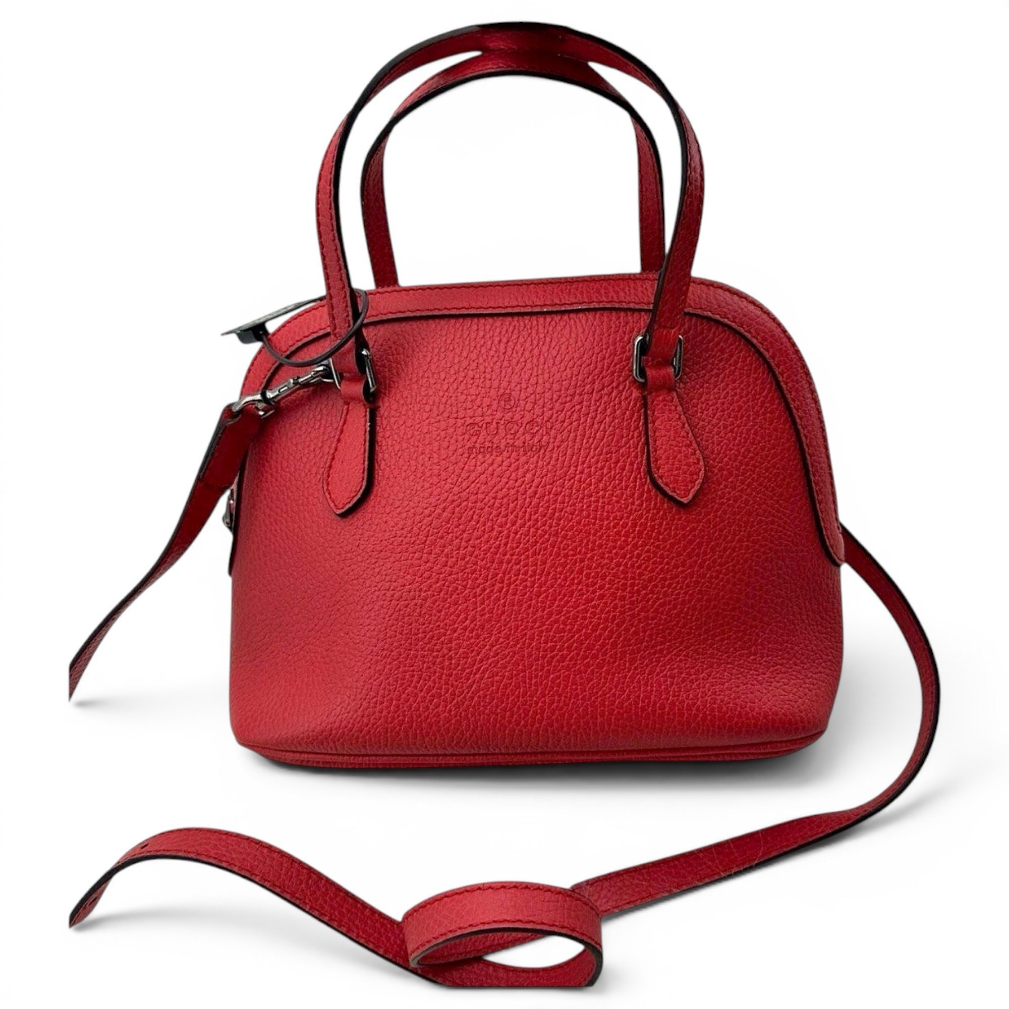 Dôme leather handbag