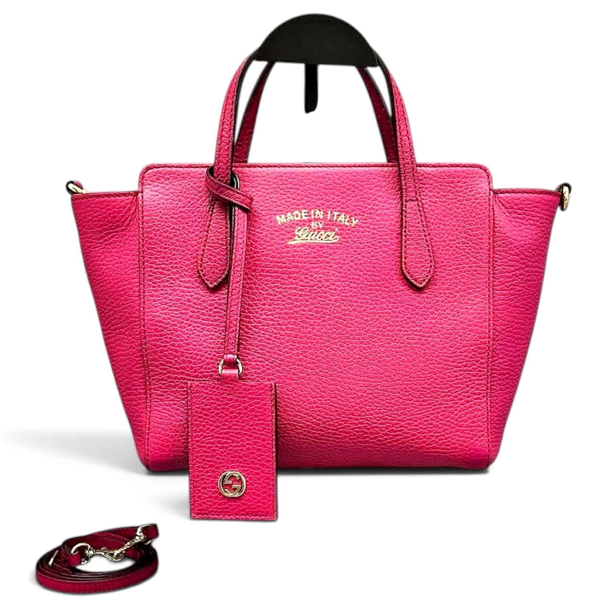 Swing leather handbag