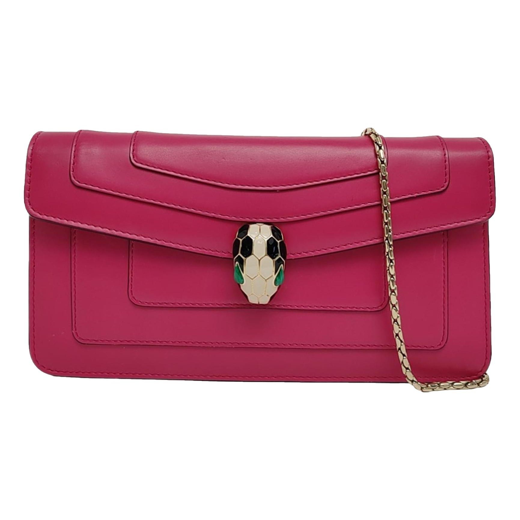 Serpenti leather handbag