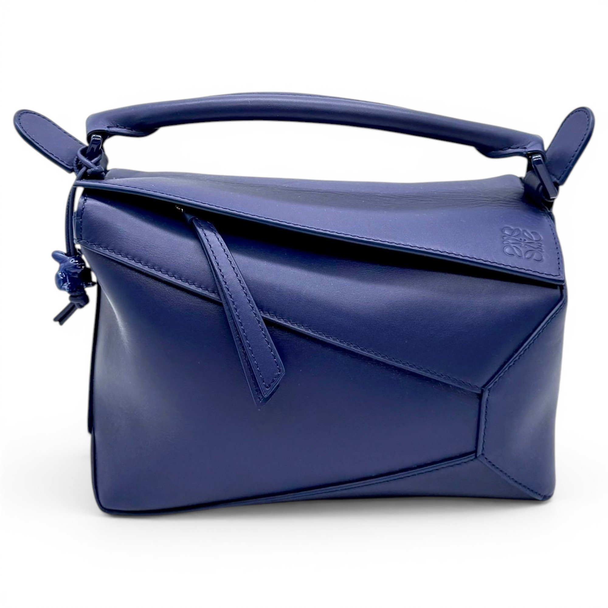 Puzzle leather handbag