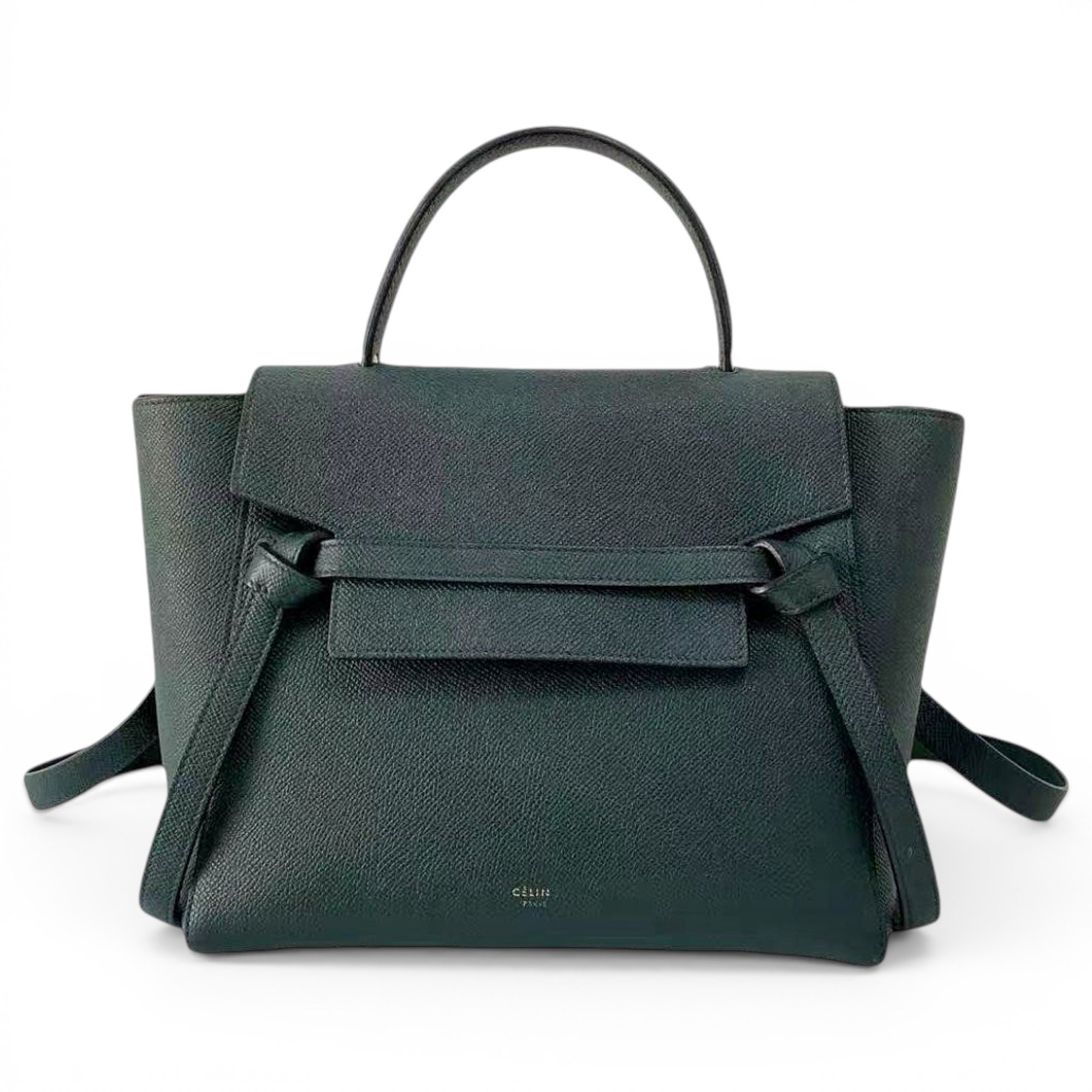 Belt leather handbag