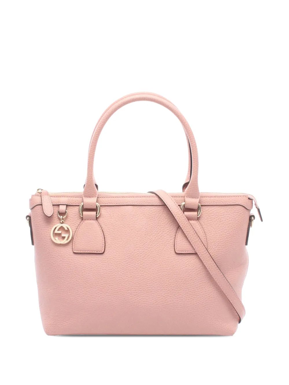 2000-2015 Grained Leather Interlocking G satchel
