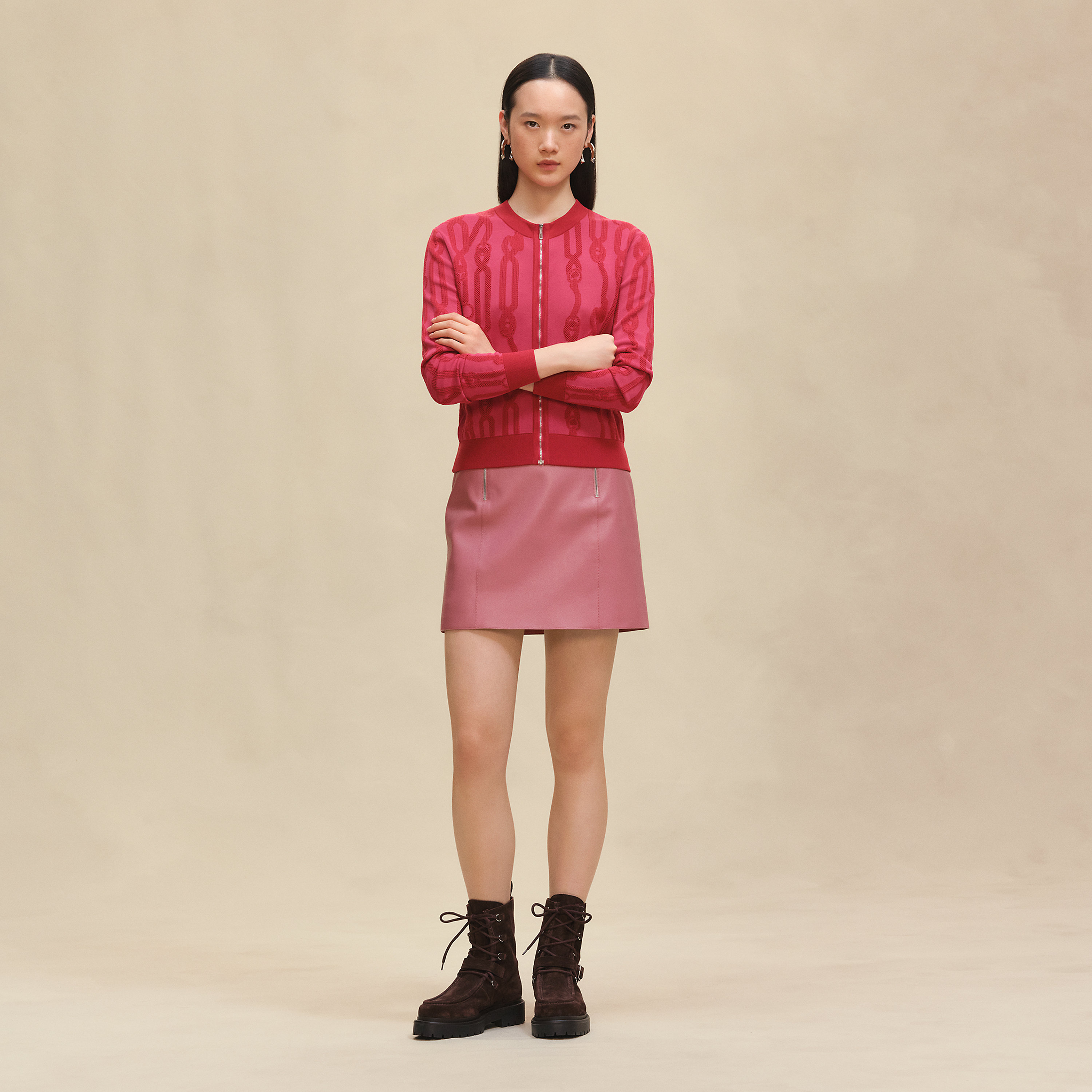 "Palefroi Remix" long-sleeve cardigan