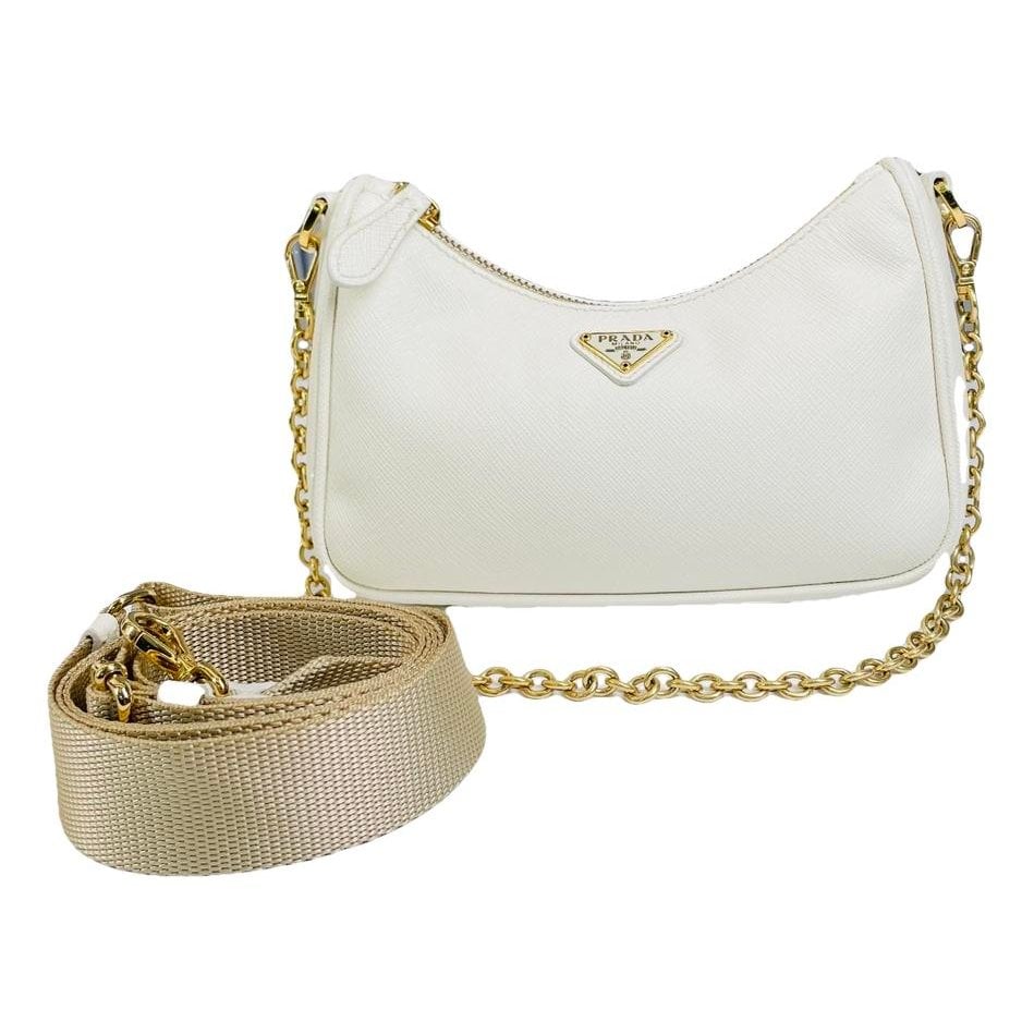 Re-edition leather handbag