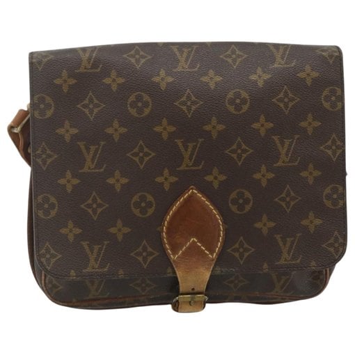 Cartouchière leather handbag