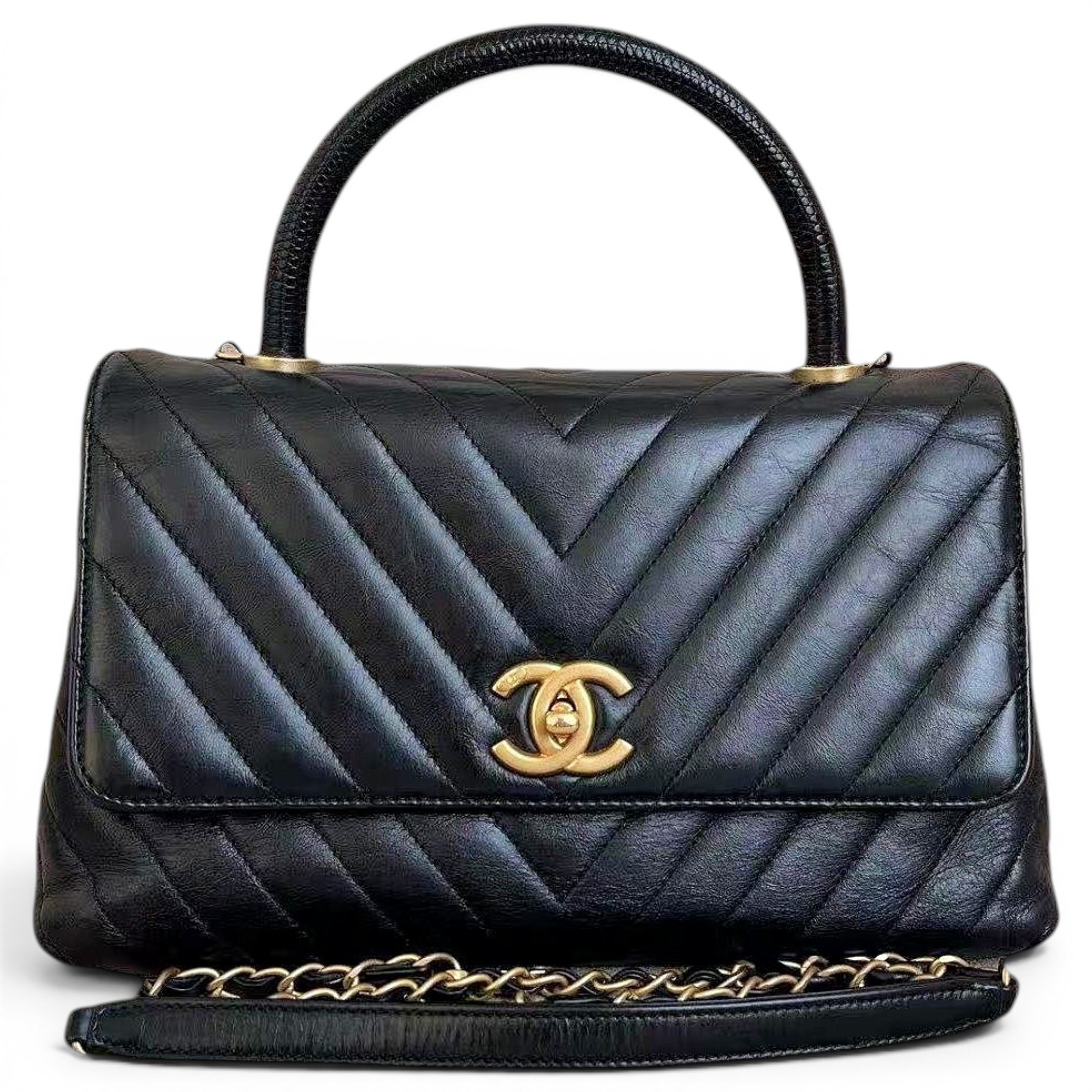 Coco Handle leather handbag