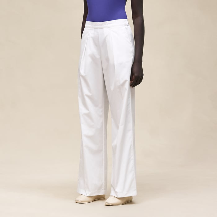 Blanc Embroidered Beach Pants