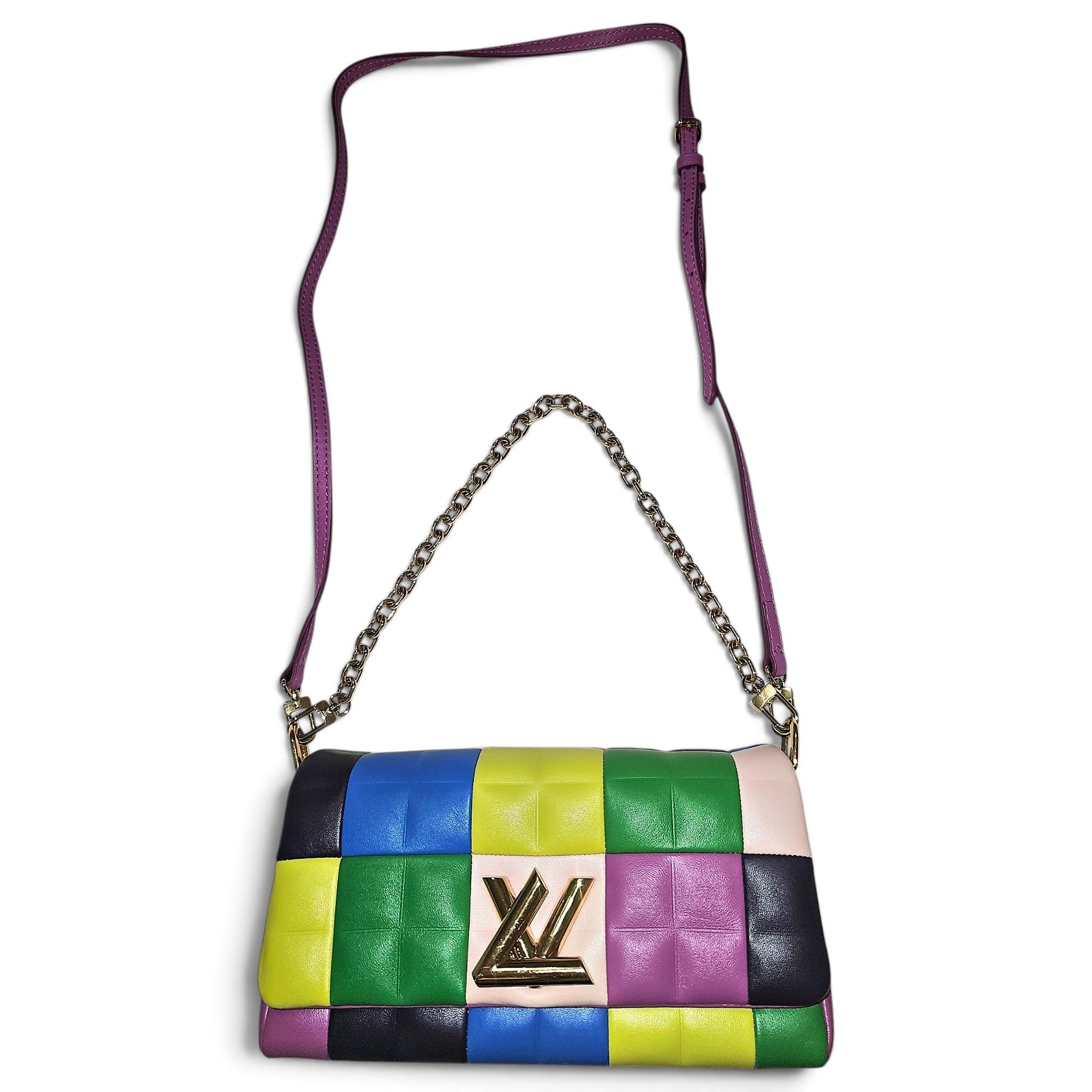 Twist leather tote