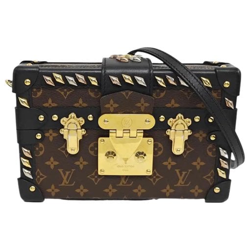 Petite Malle leather crossbody bag