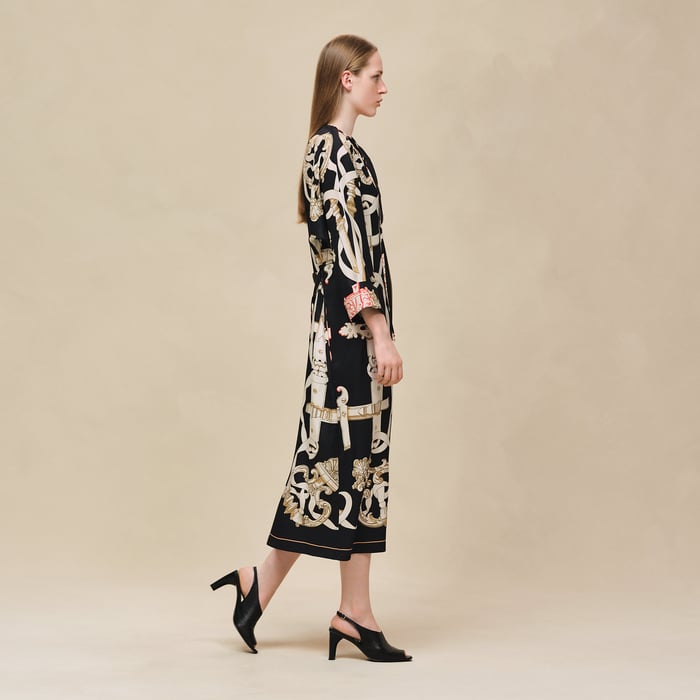 Noir "Ferronnerie Remix" Caftan