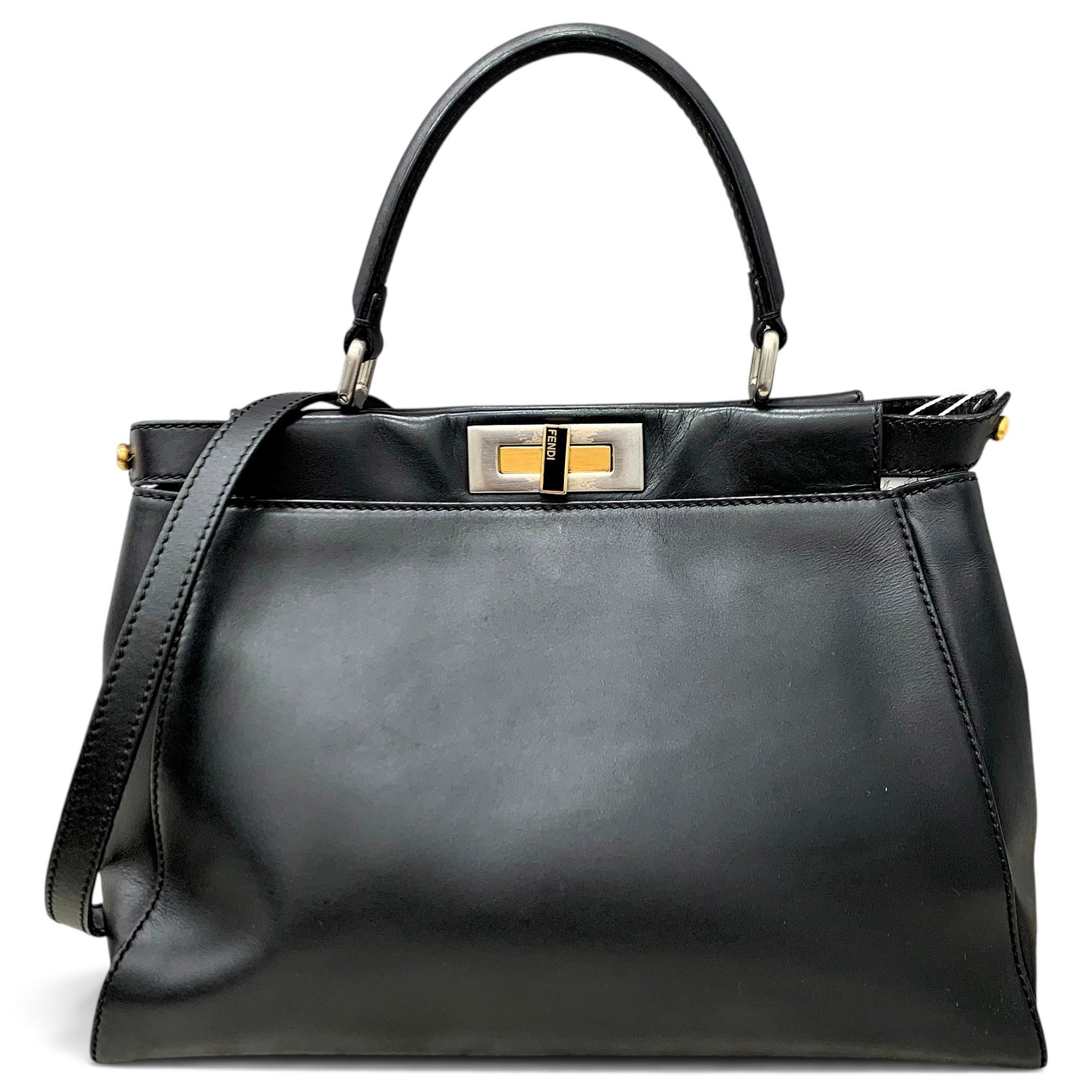Fendi Peekaboo leather handbag