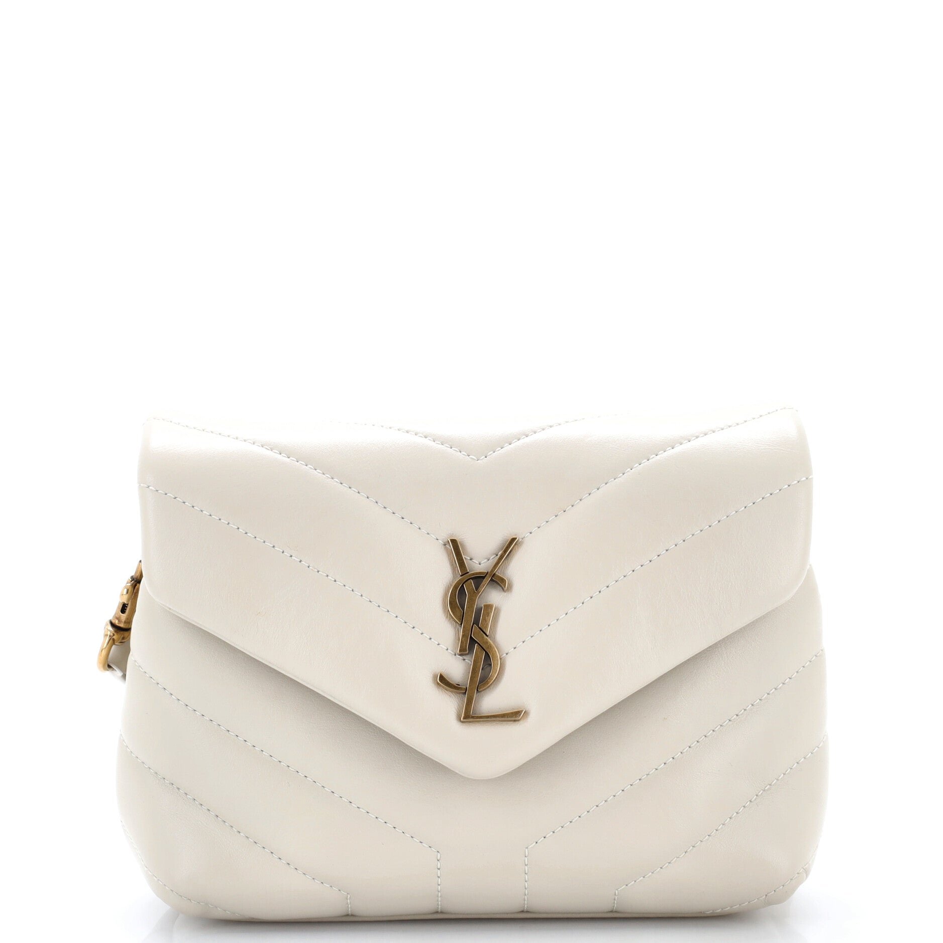 Loulou Shoulder Bag Matelasse Chevron Leather Toy