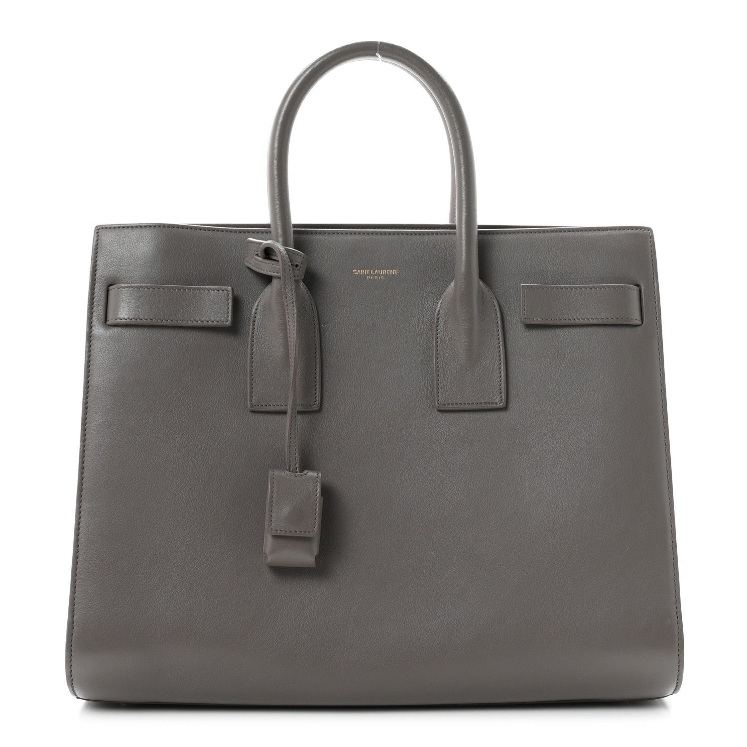 Saint Laurent Calfskin Small Sac De Jour Fog