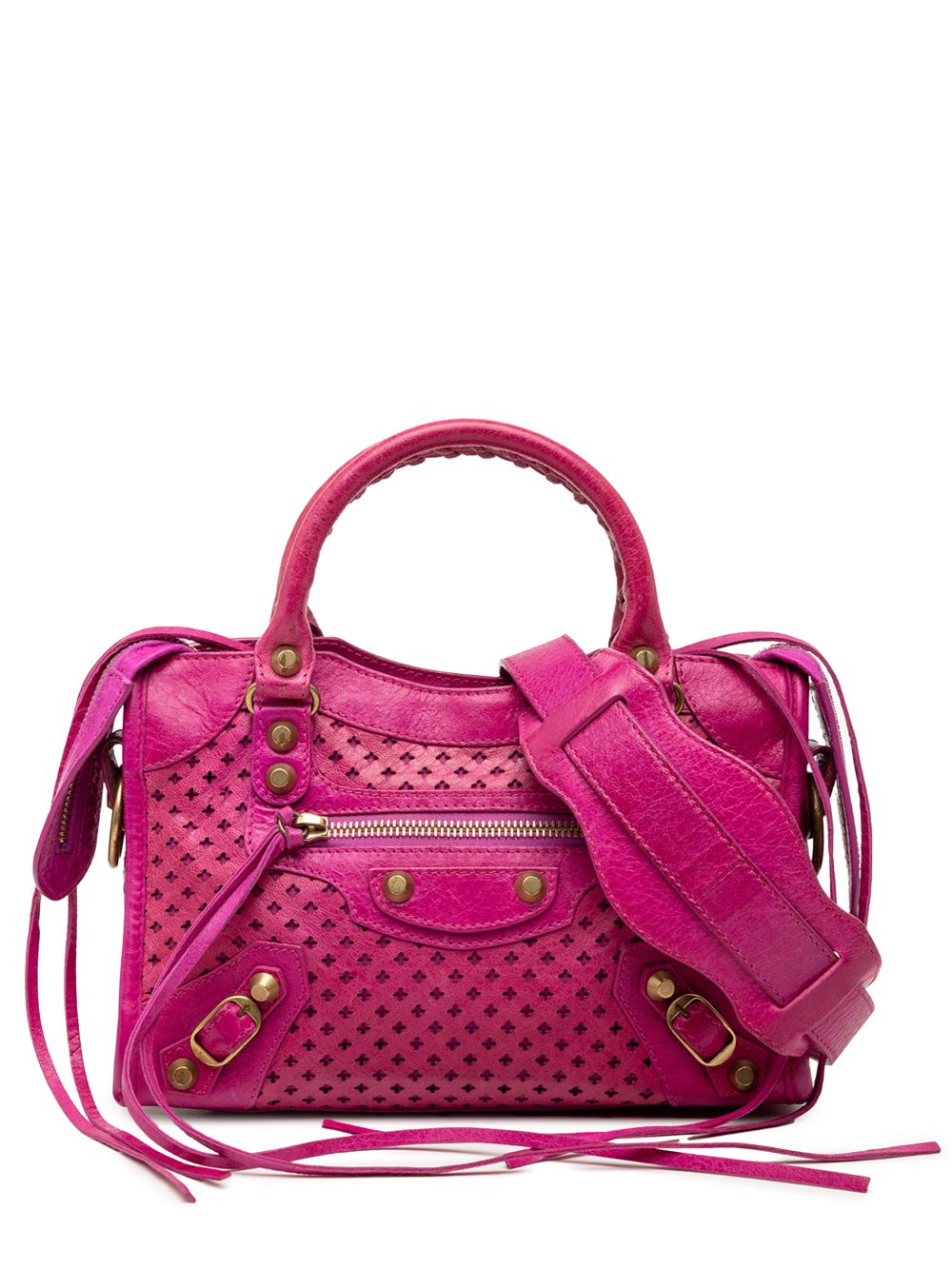 Balenciaga 2013 Mini Lambskin Motocross Stadio Laser Cut Cross Classic City satchel