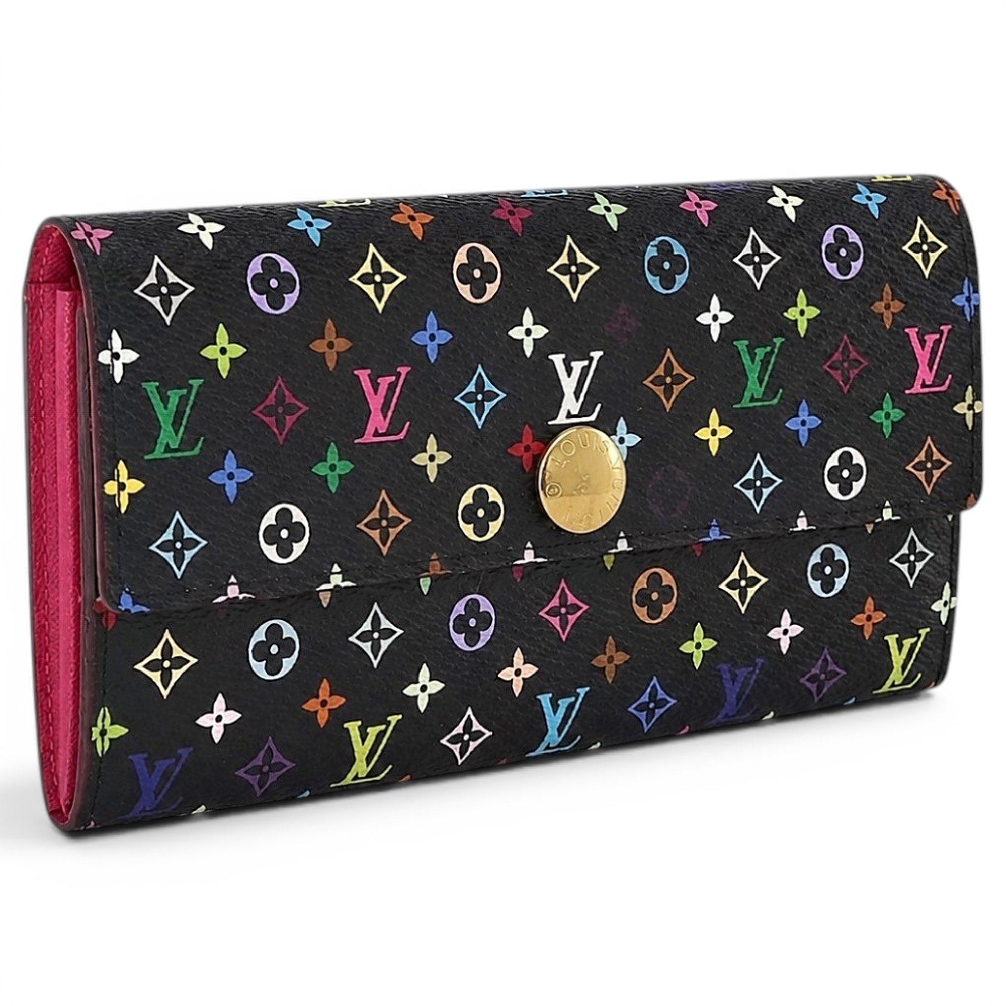 Louis Vuitton Neverfull leather clutch bag