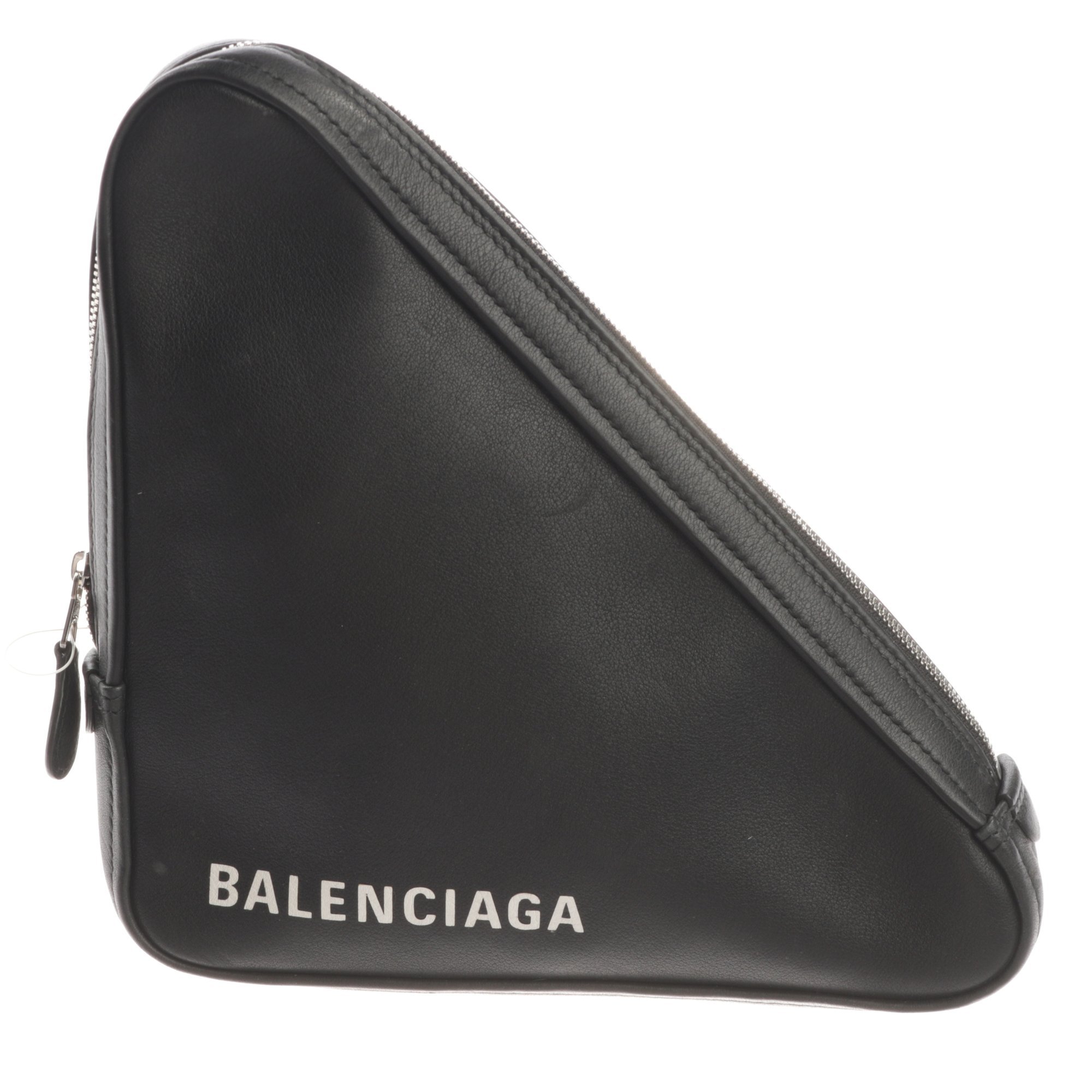 Leather clutch bag