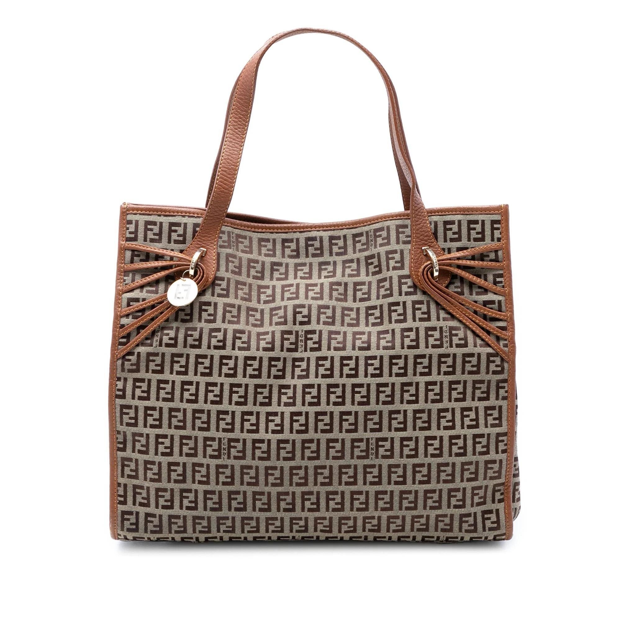 Pocket leather tote