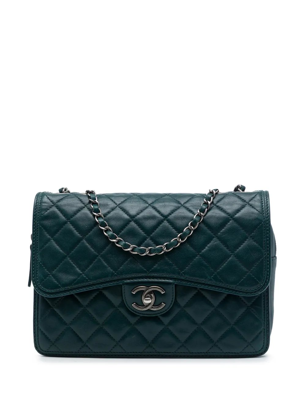 2013-2014 Large Quilted Lambskin Citizen Zip Flap crossbody bag