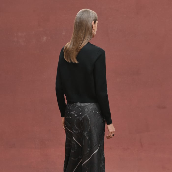 Noir "Palefroi Remix" Zipped Light Short Cardigan