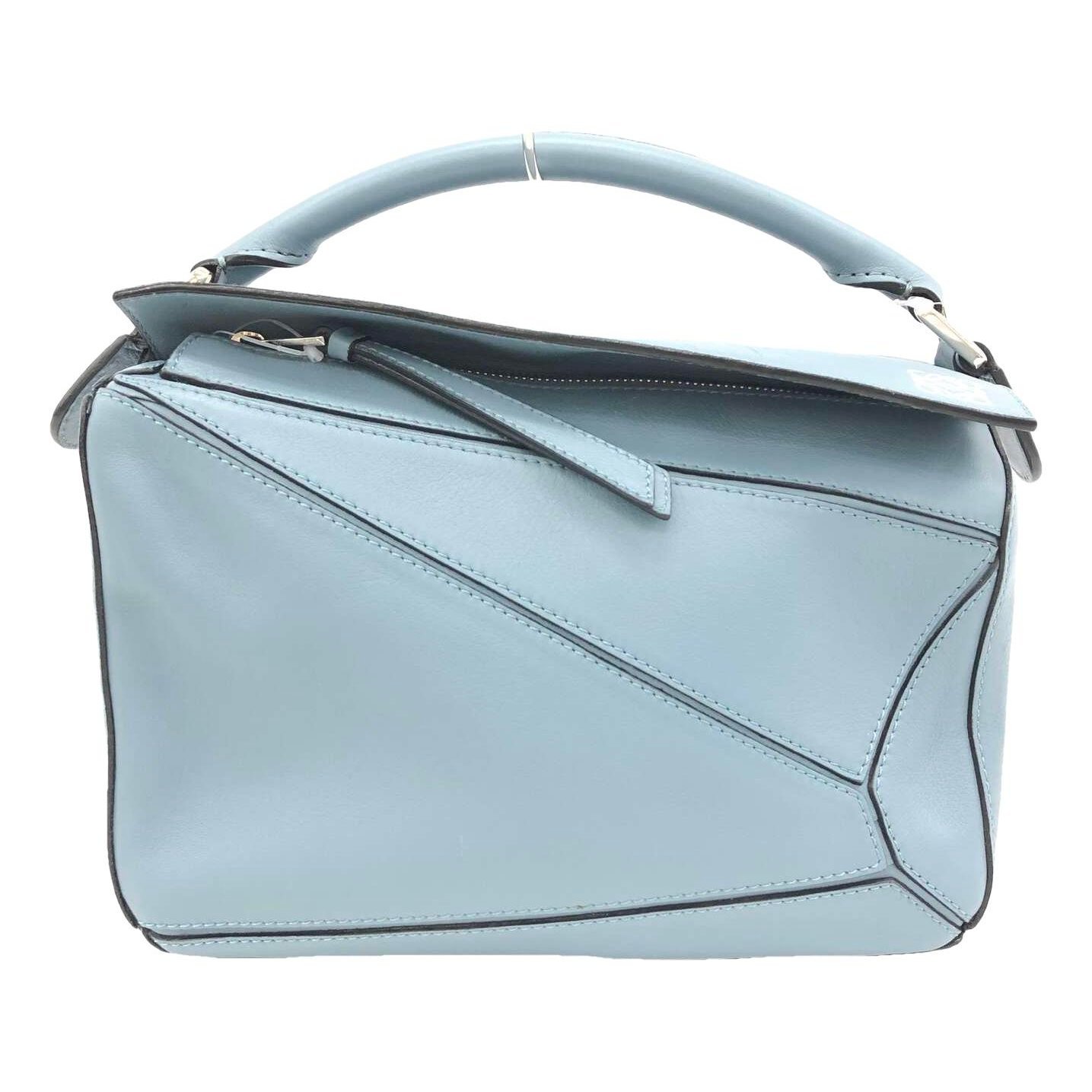 Puzzle leather handbag