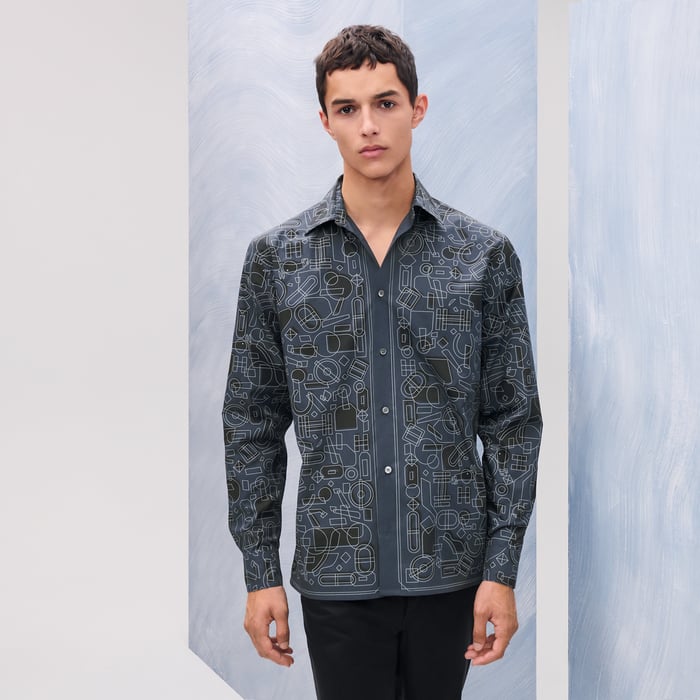 Océan "Fragments Equestres" Straight Cut Shirt