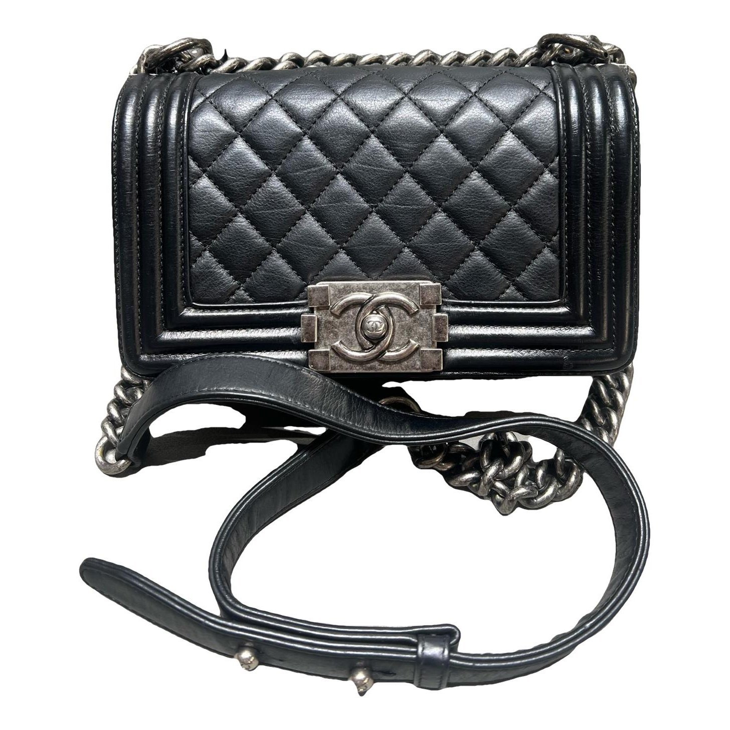 Boy leather crossbody bag