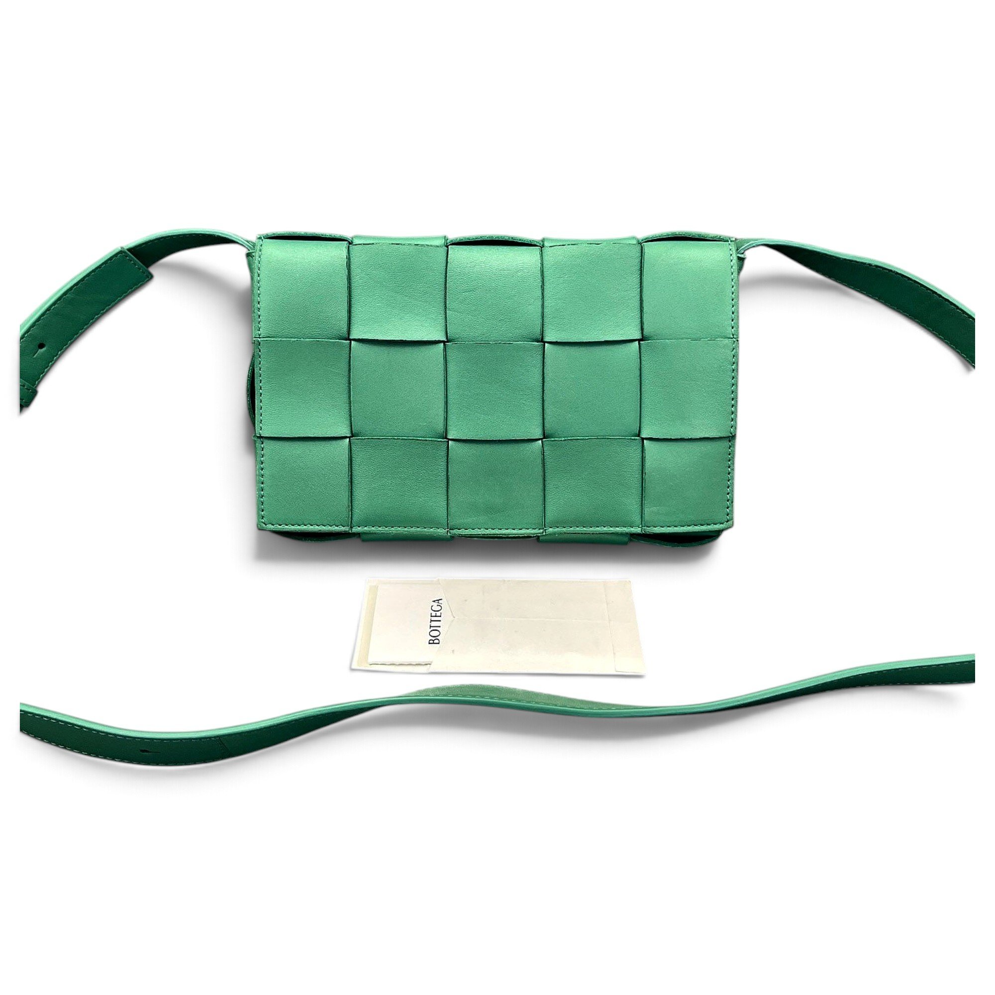 Cassette leather crossbody bag
