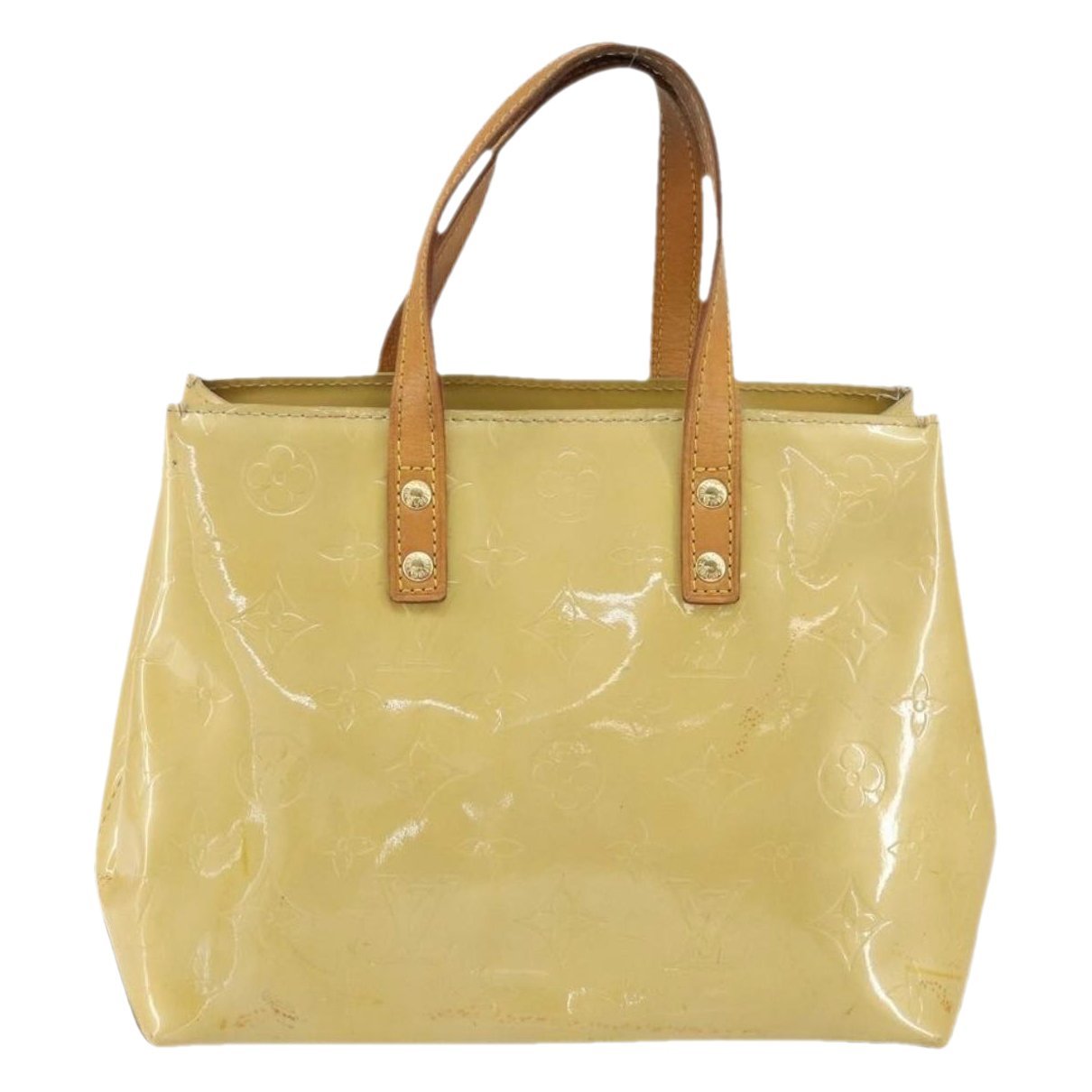 Reade patent leather handbag