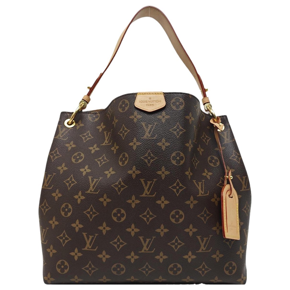 Graceful leather handbag