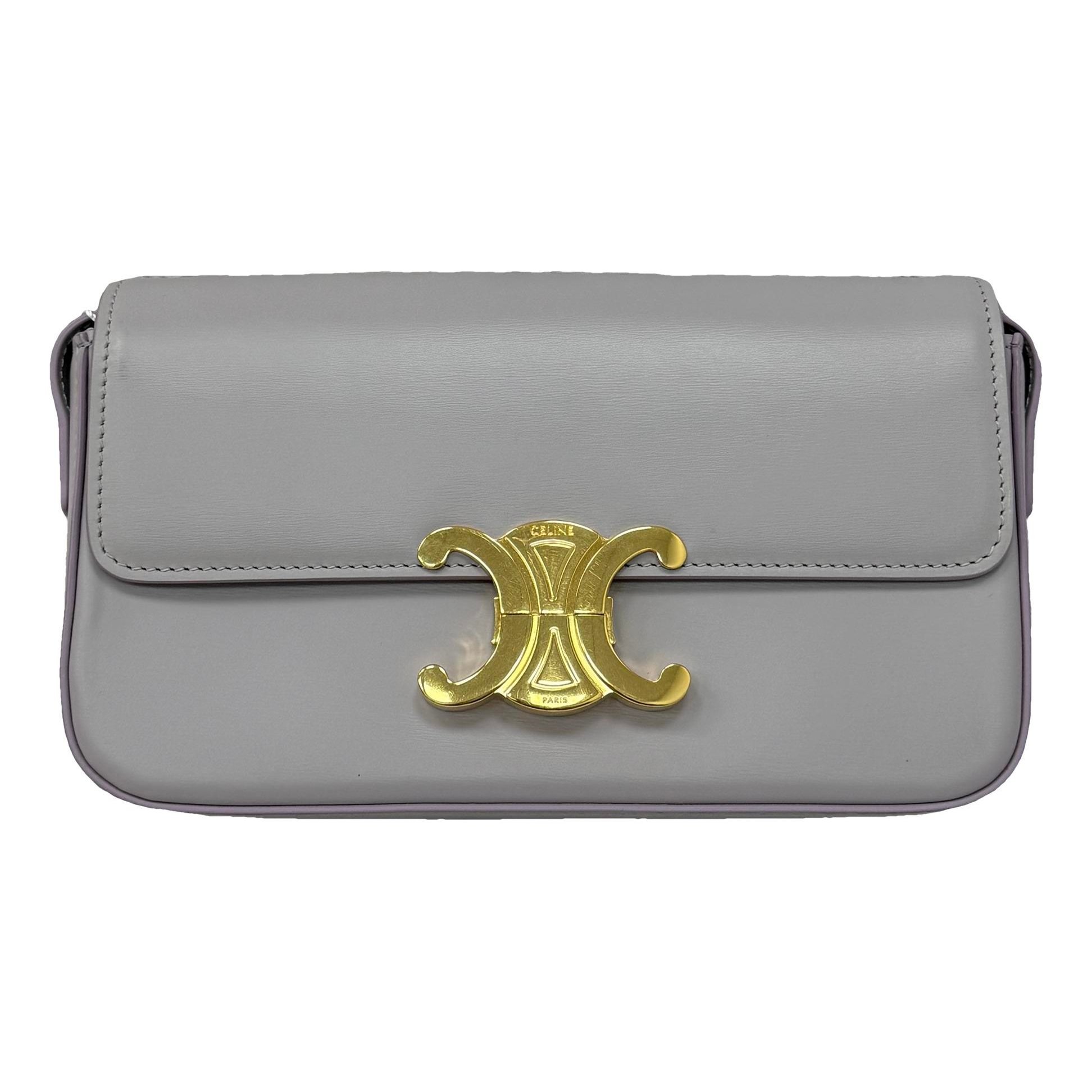 Triomphe Long leather handbag