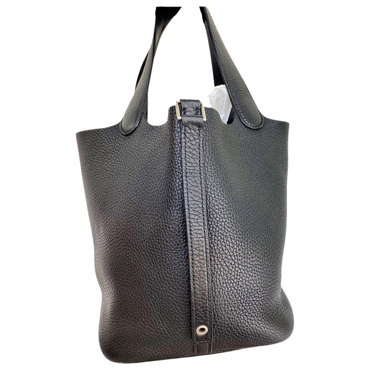 Picotin leather tote