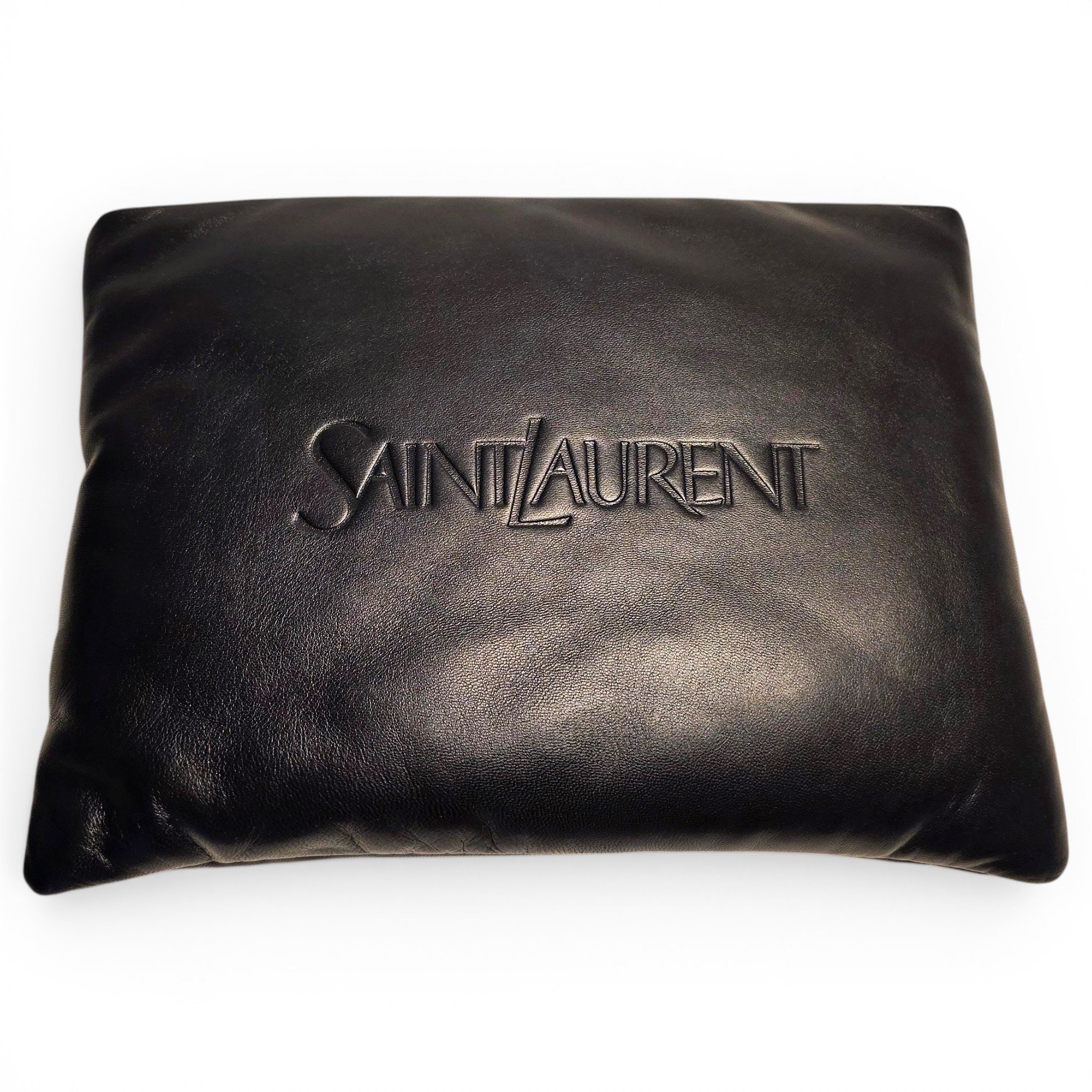 Leather clutch bag