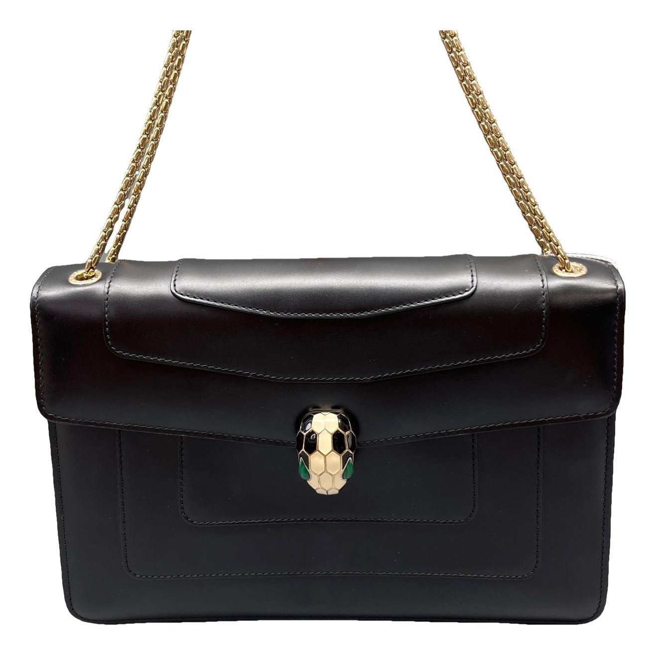 Serpenti leather handbag
