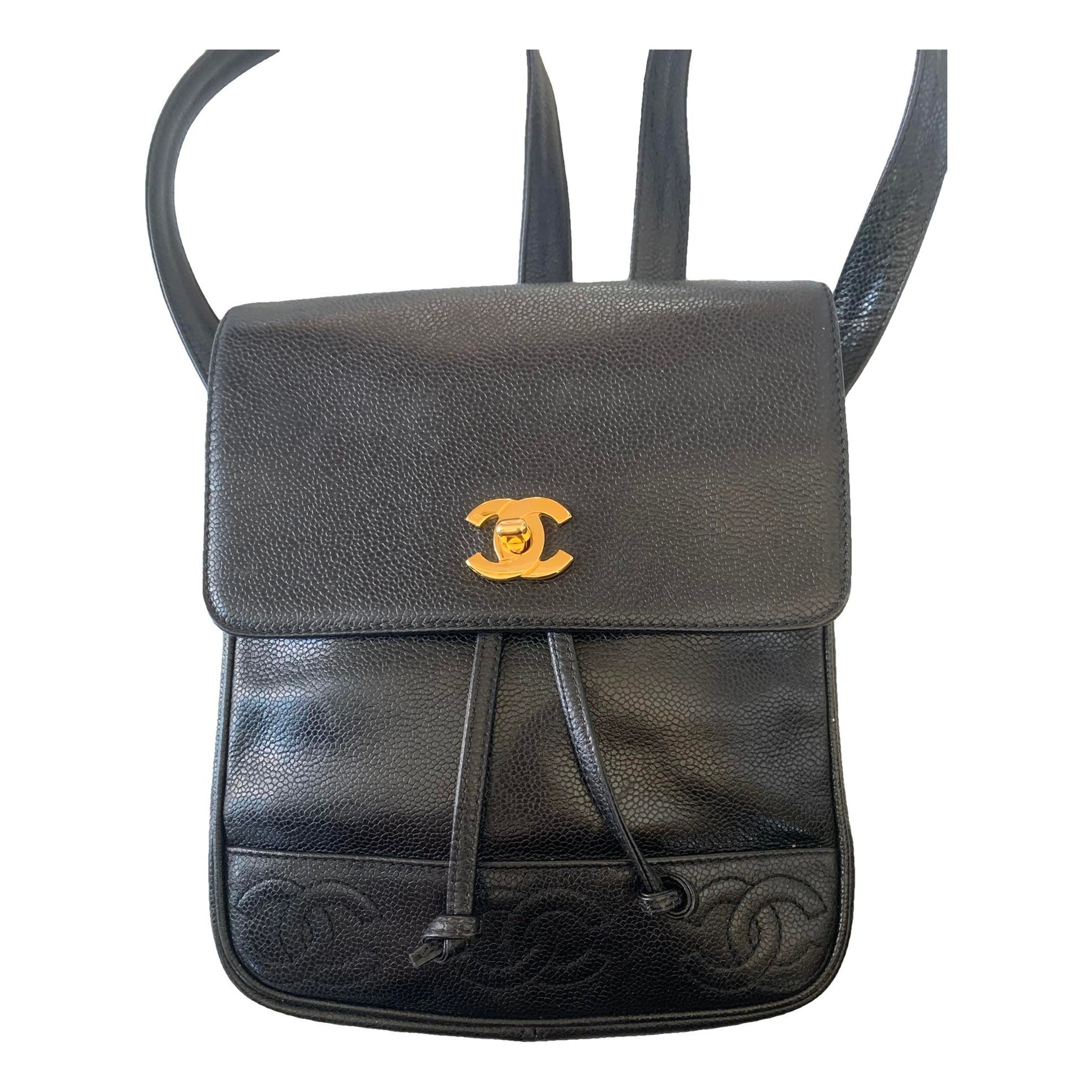 Leather backpack