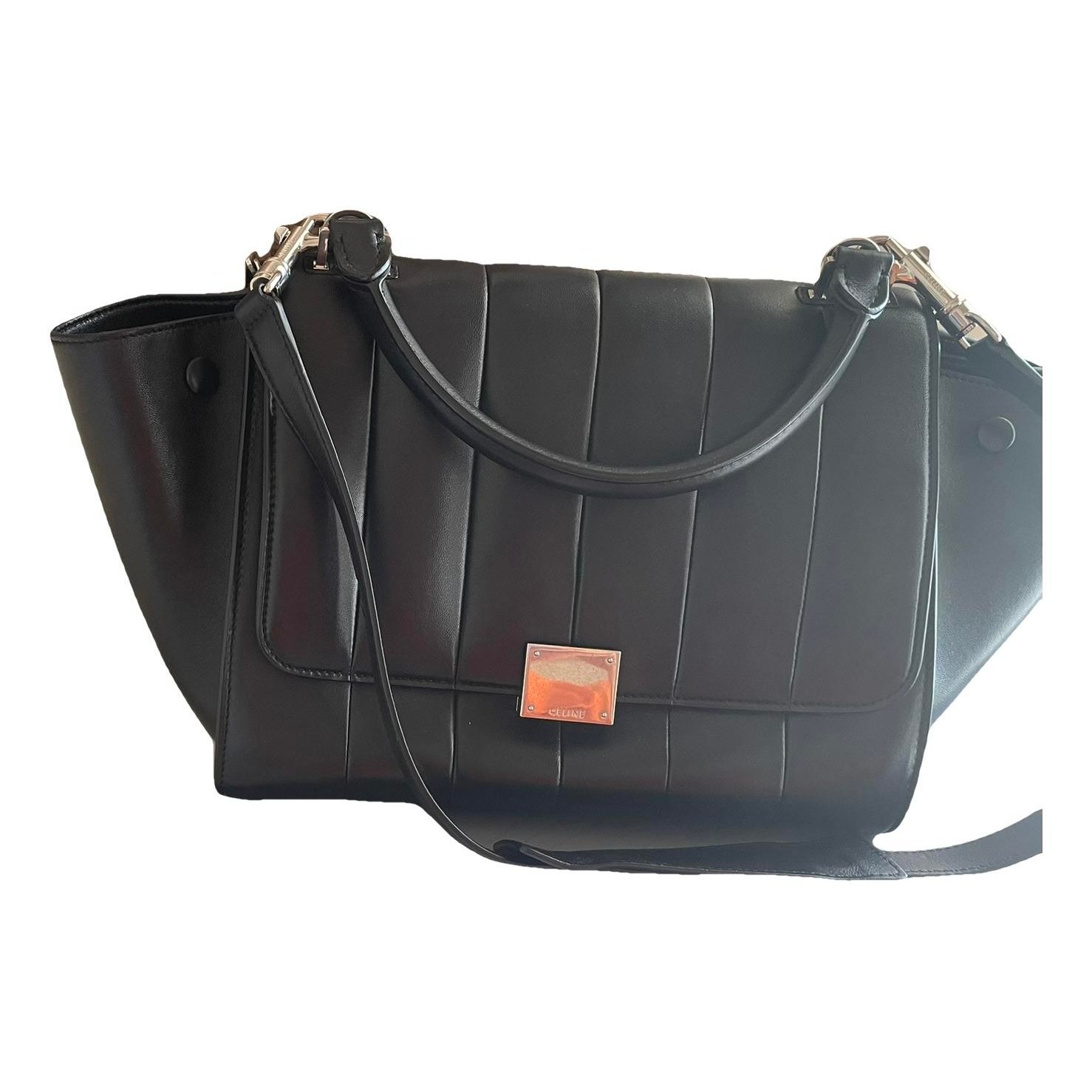 Trapèze vegan leather handbag