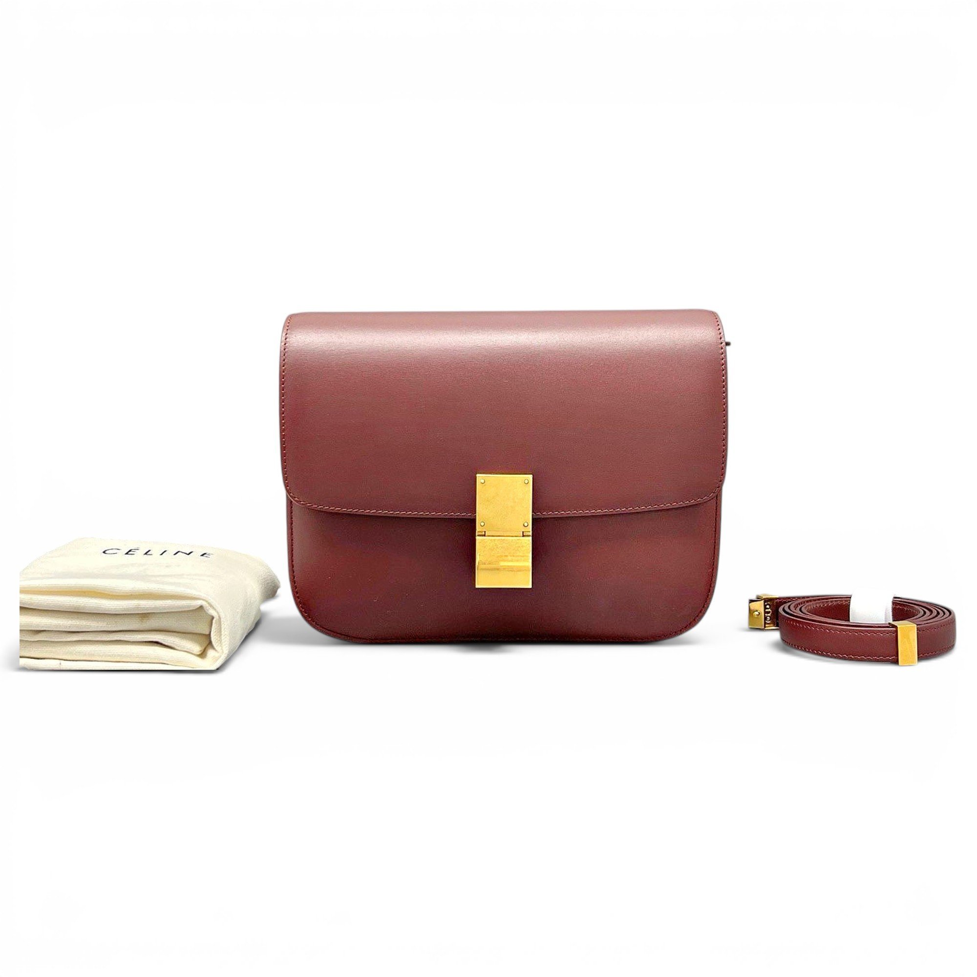 Classic leather crossbody bag