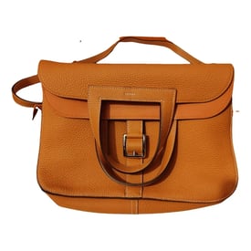 Hermes Halzan 31 Handbag Leather