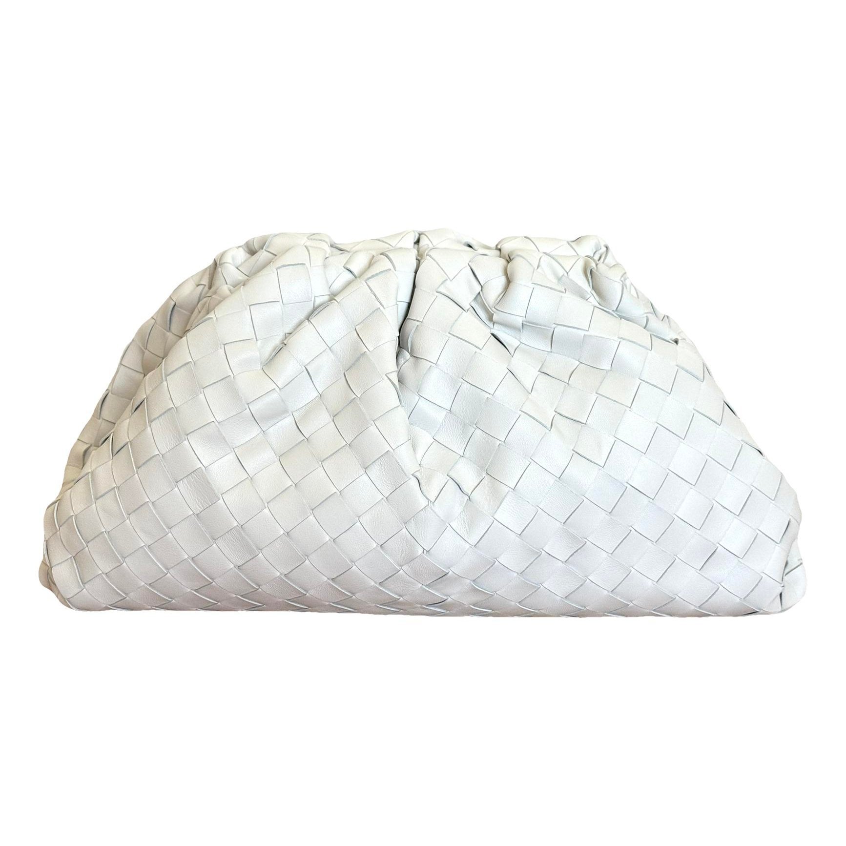 Pouch leather clutch bag