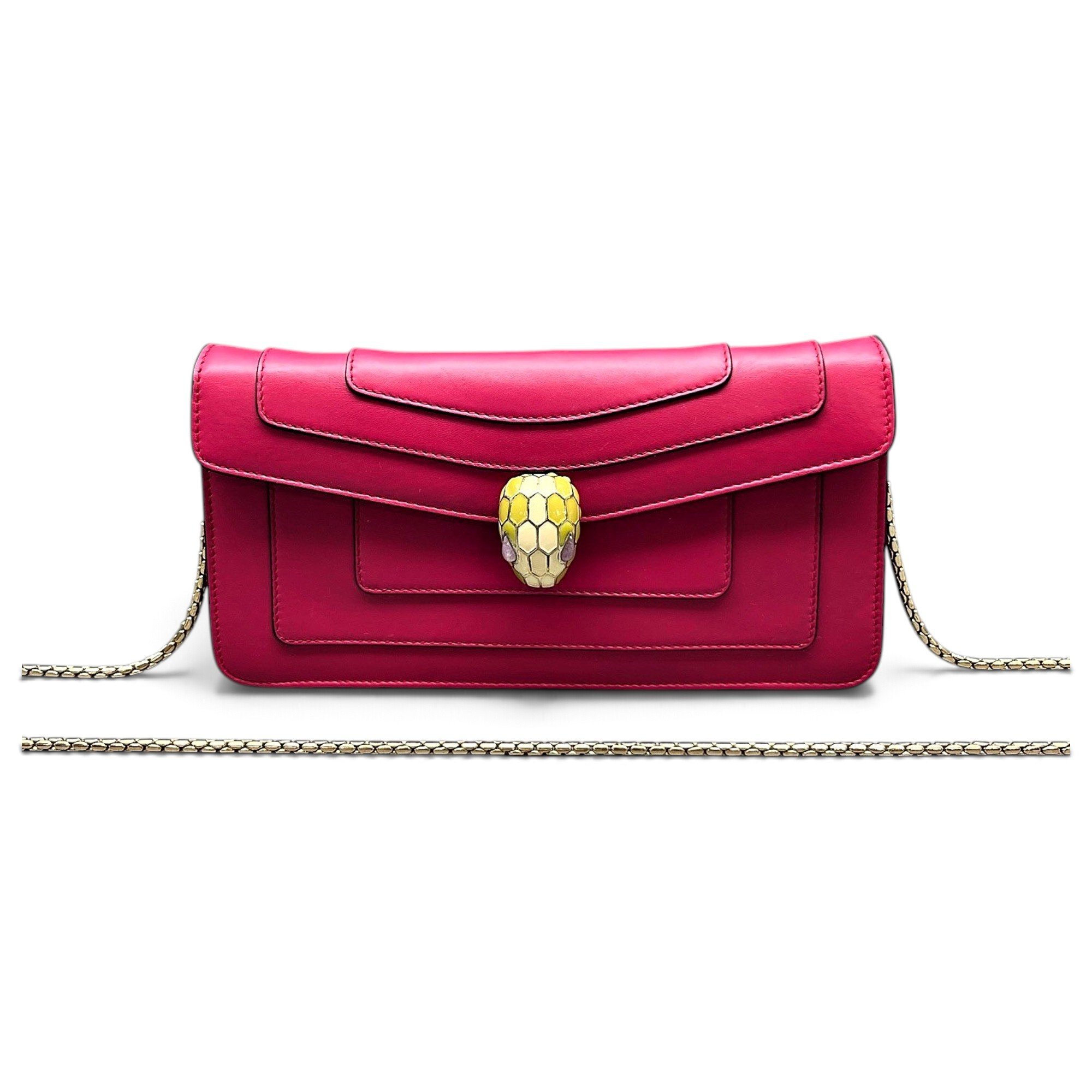 Serpenti leather handbag