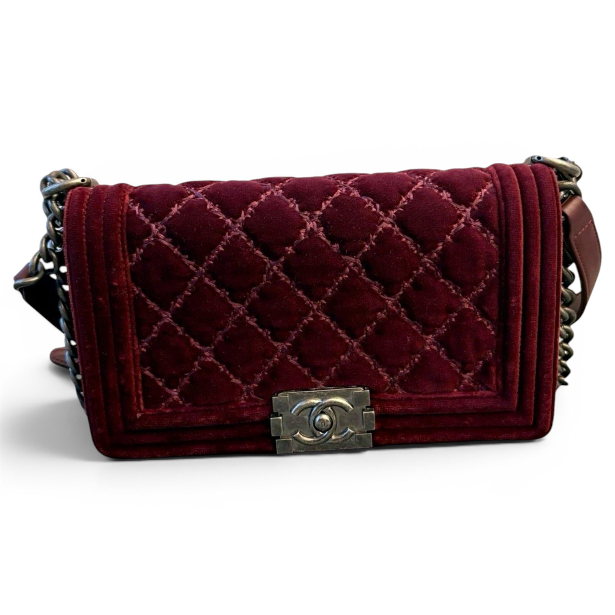 Boy velvet bag