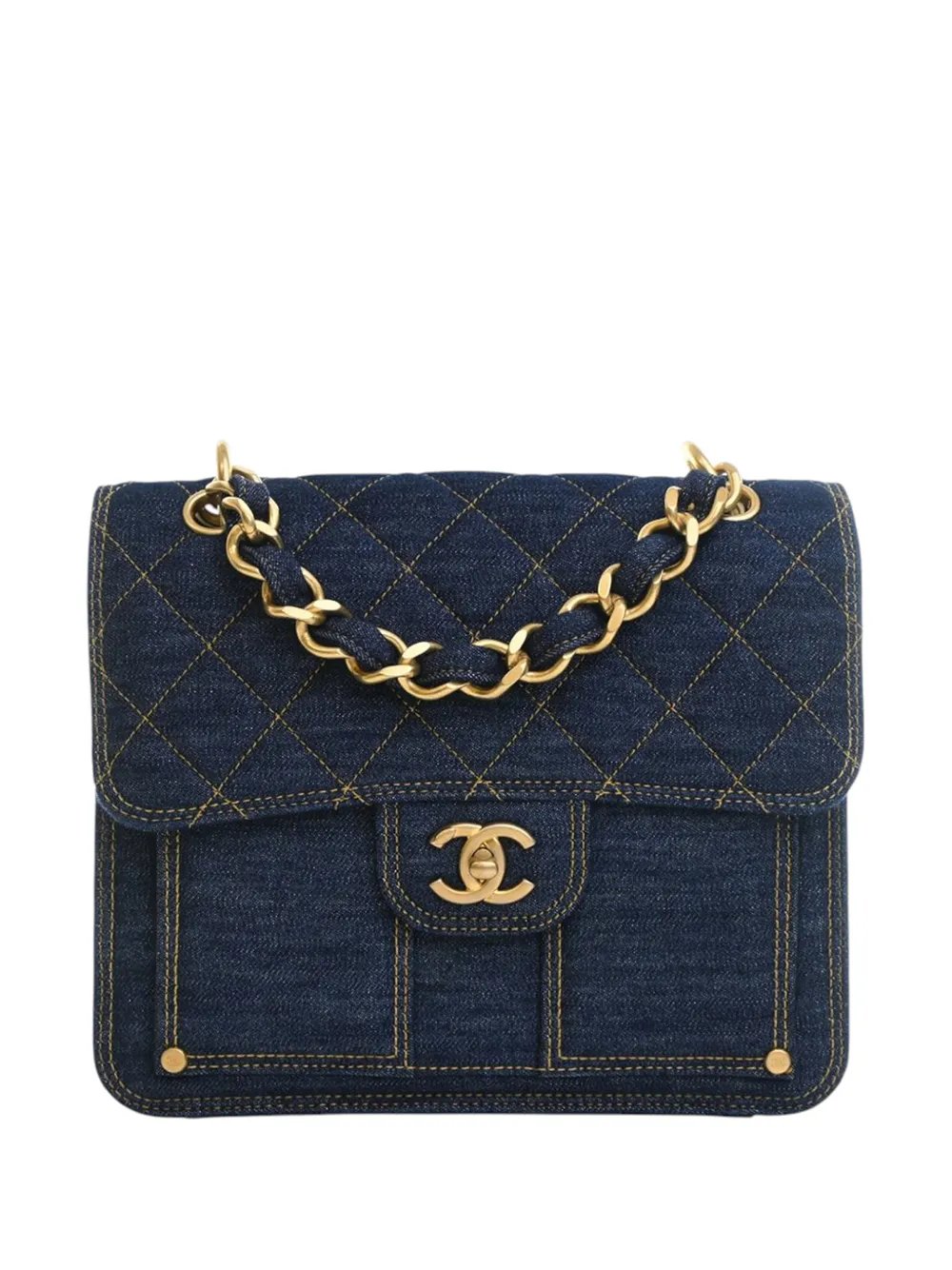 2021-2026 Quilted Denim Double You Flap backpack
