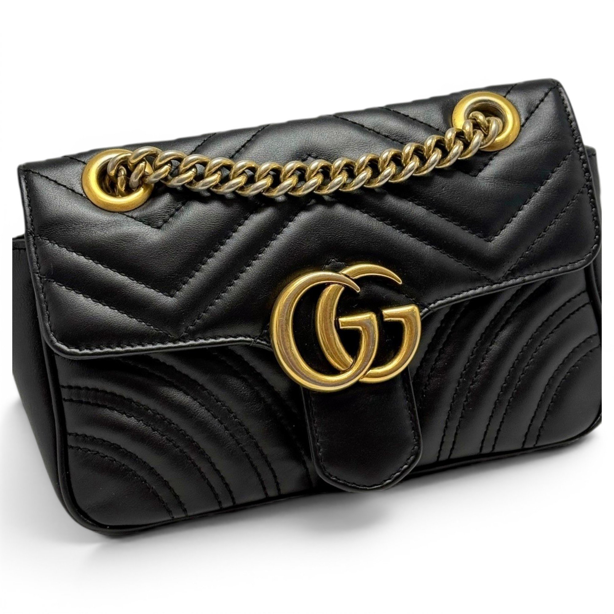 GG Marmont Flap leather handbag