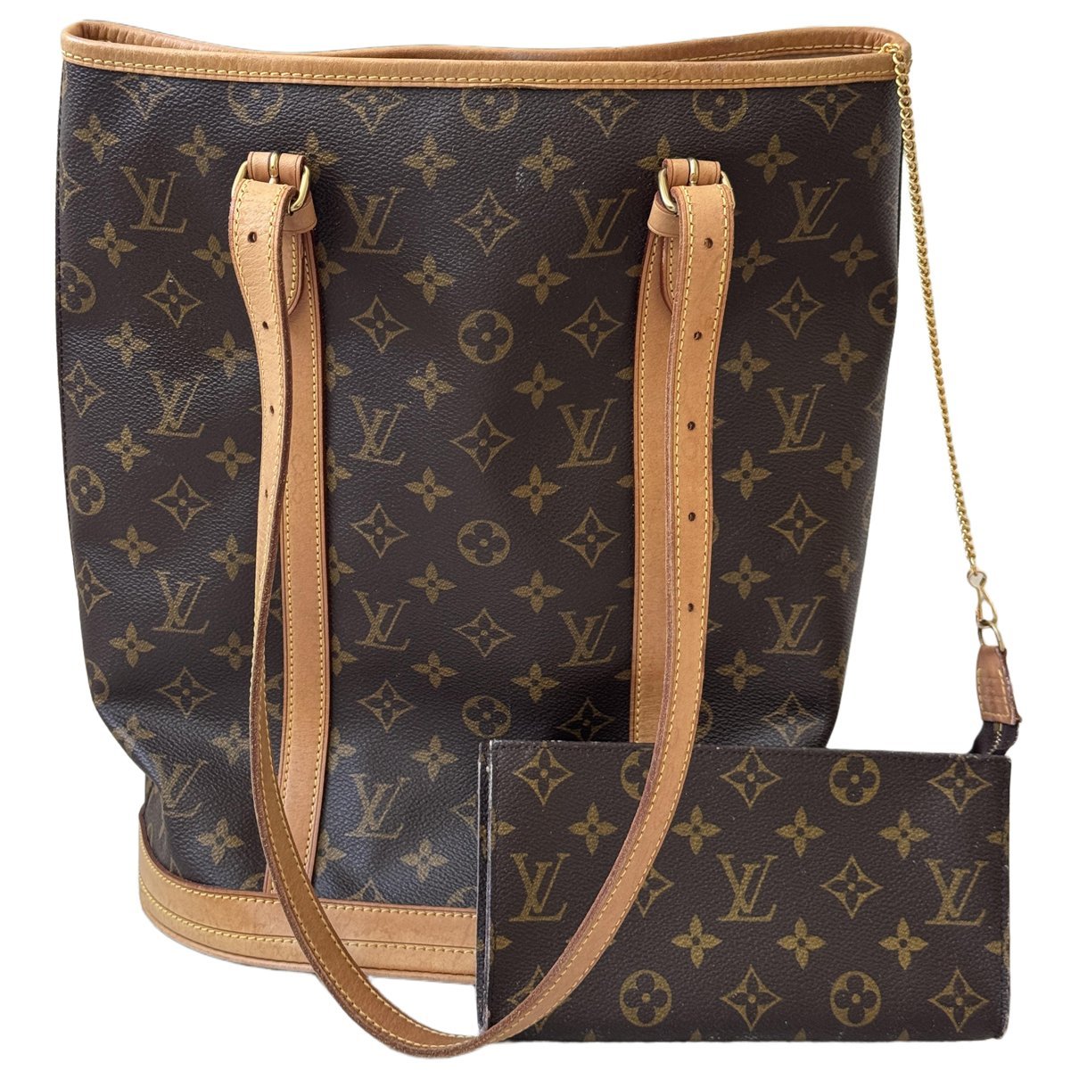 Bucket leather handbag