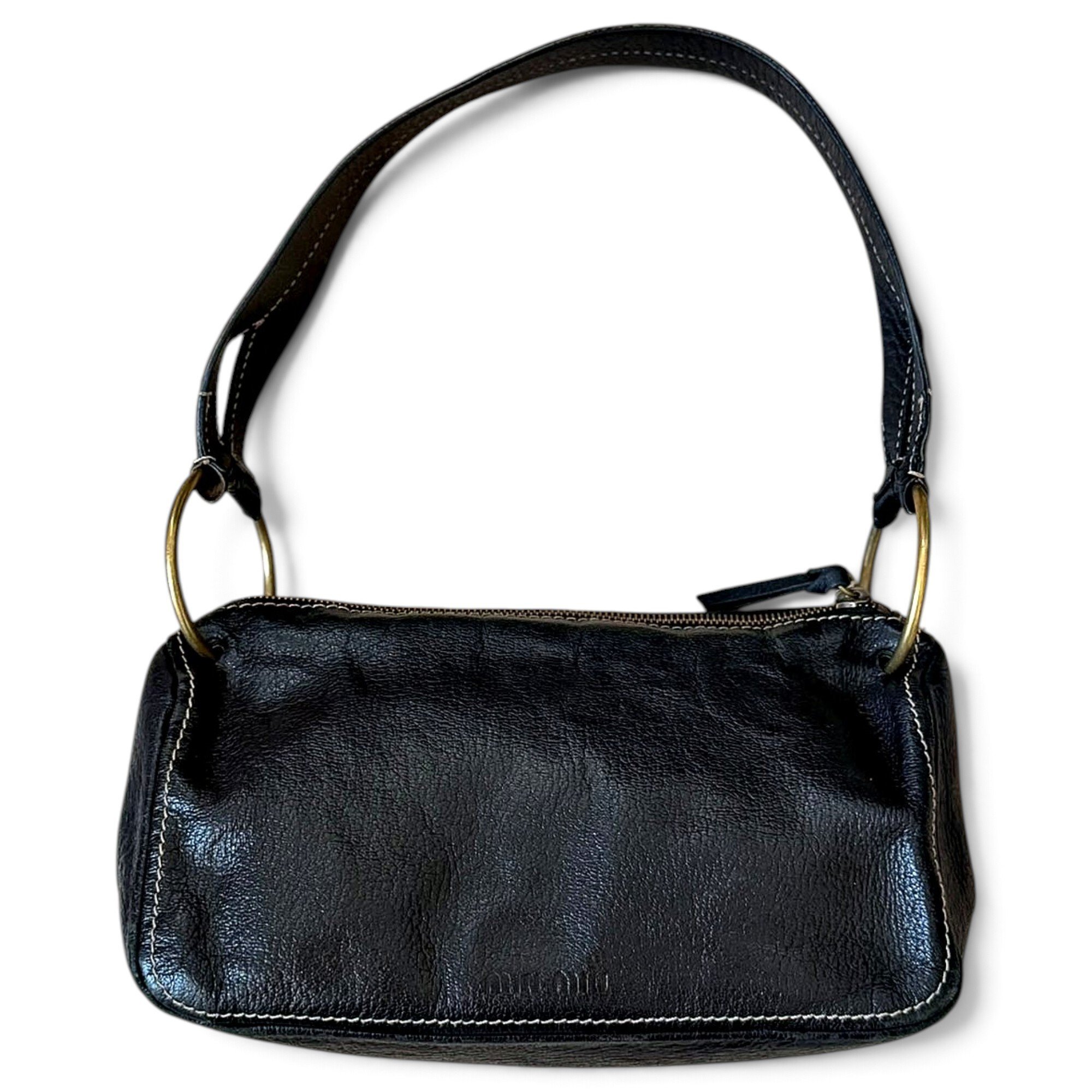 Miu Belle leather handbag