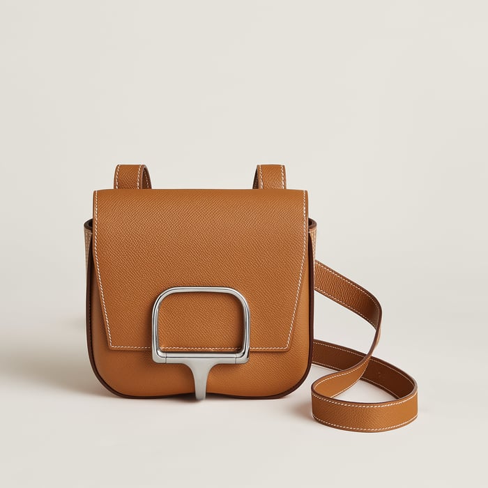 Gold Hermès Della Cavalleria Mini Bag